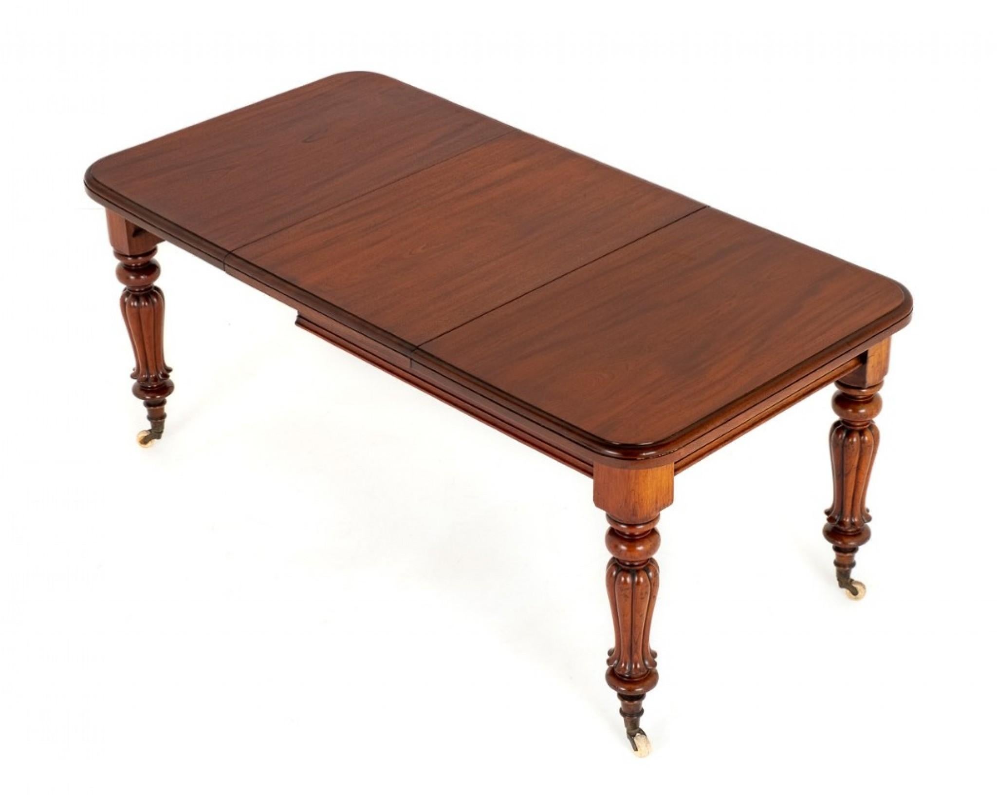 William IV Dining Table Mahogany Extending In Good Condition In Potters Bar, GB