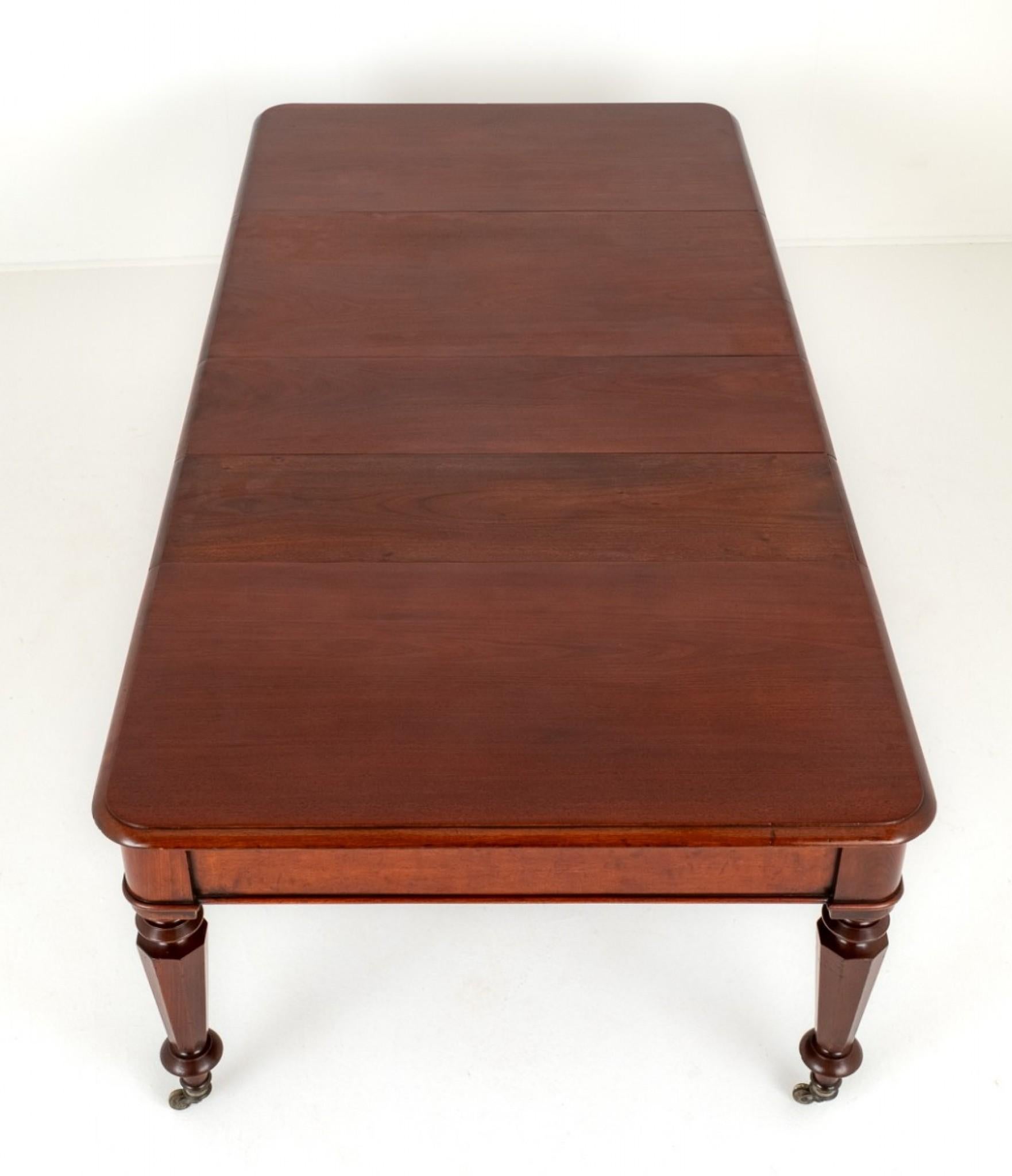 William IV Dining Table Mahogany Extending In Good Condition For Sale In Potters Bar, GB