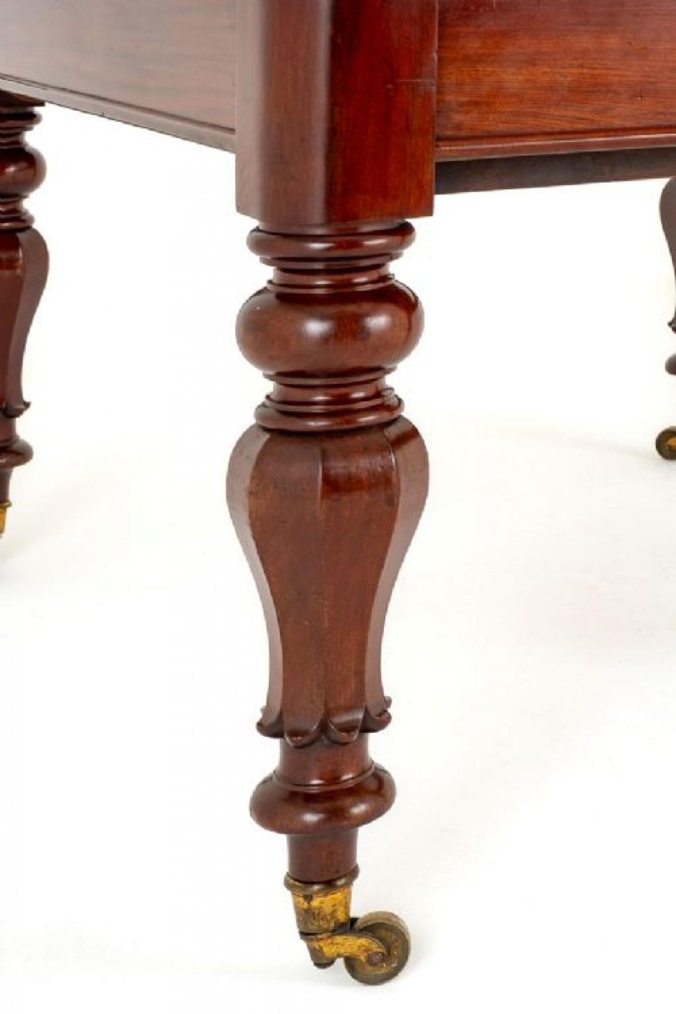 William IV Dining Table Mahogany Extending In Good Condition For Sale In Potters Bar, GB