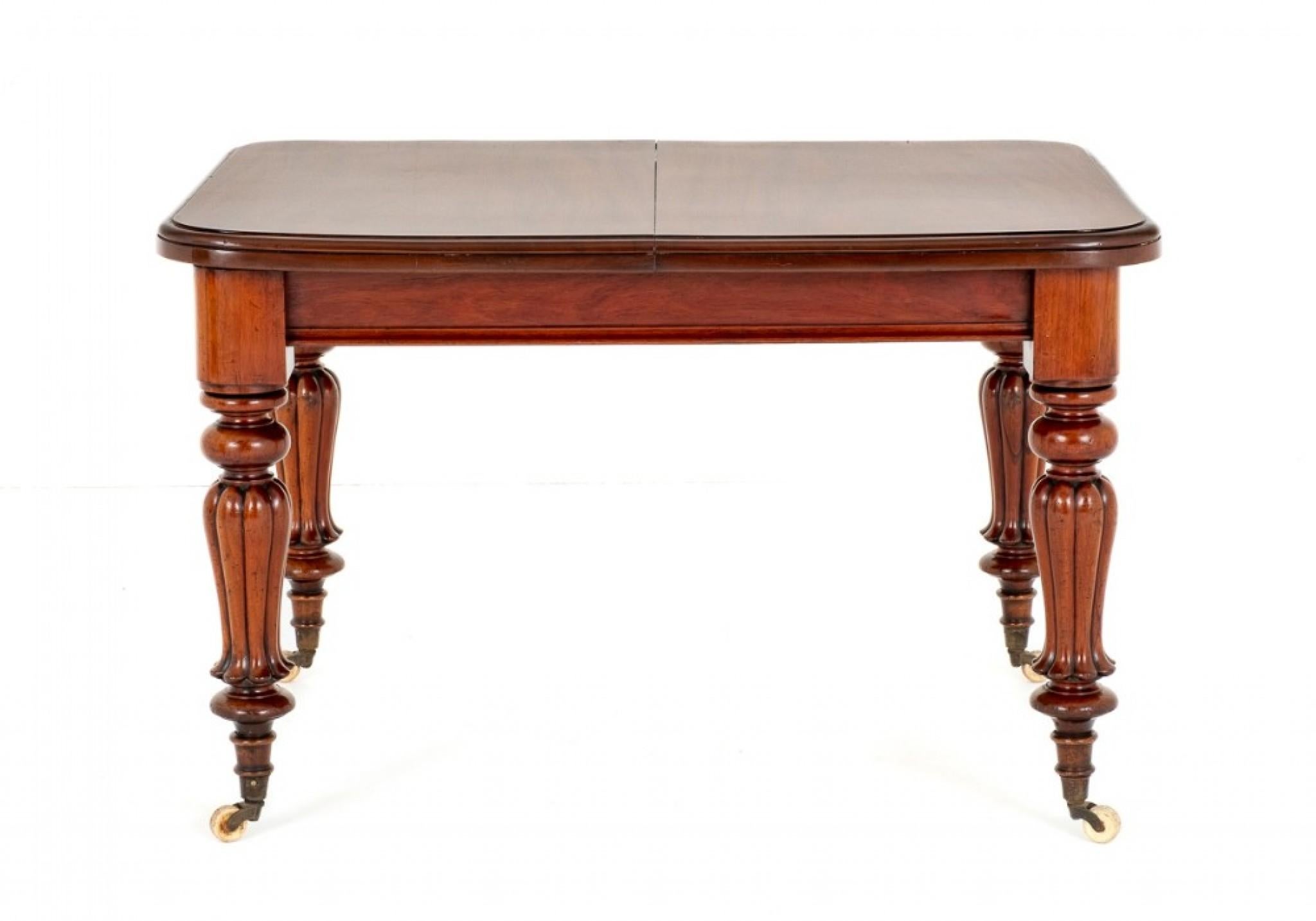 Late 20th Century William IV Dining Table Mahogany Extending