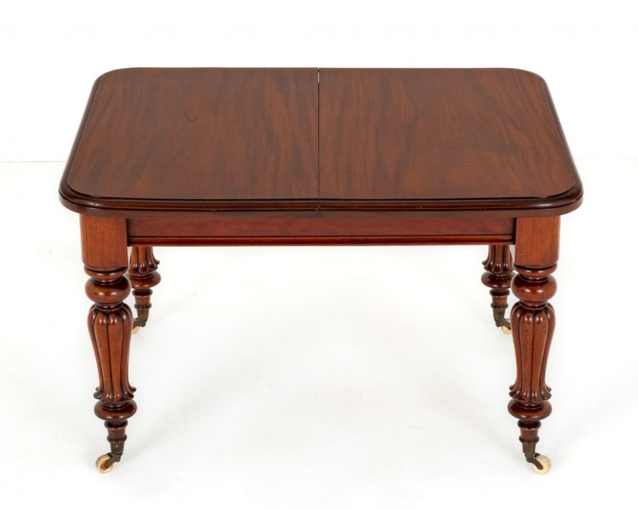 William IV Dining Table Mahogany Extending 2