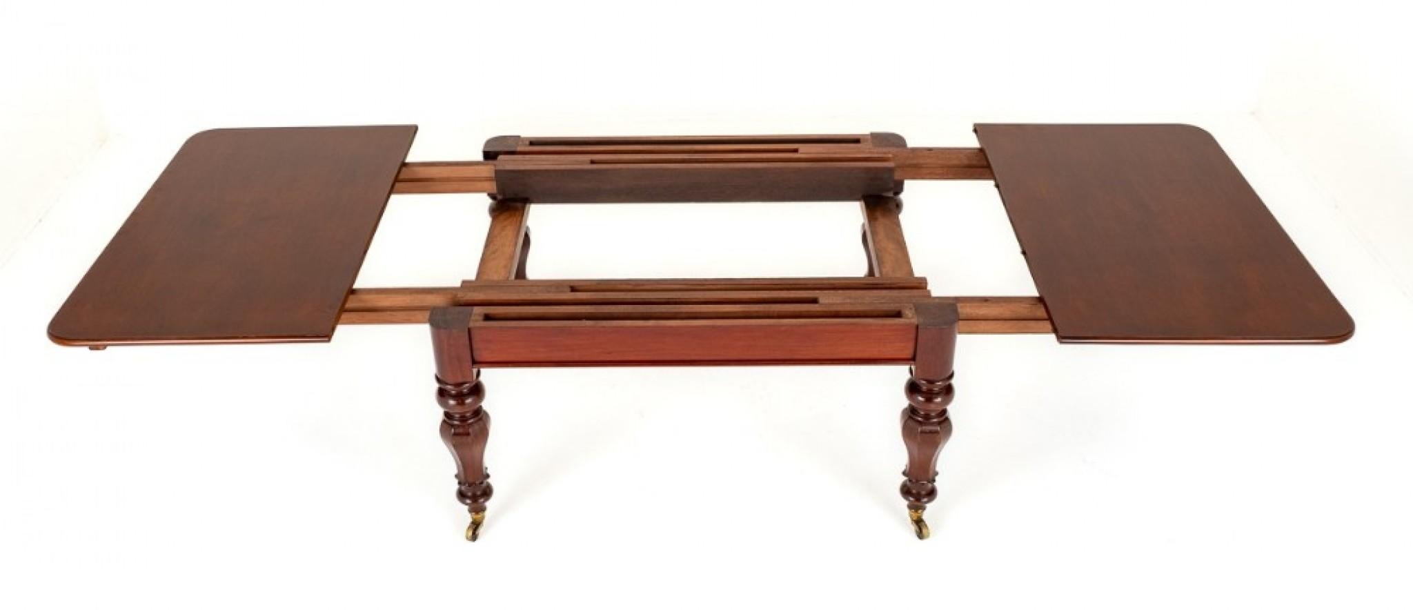 William IV Dining Table Mahogany Extending For Sale 2