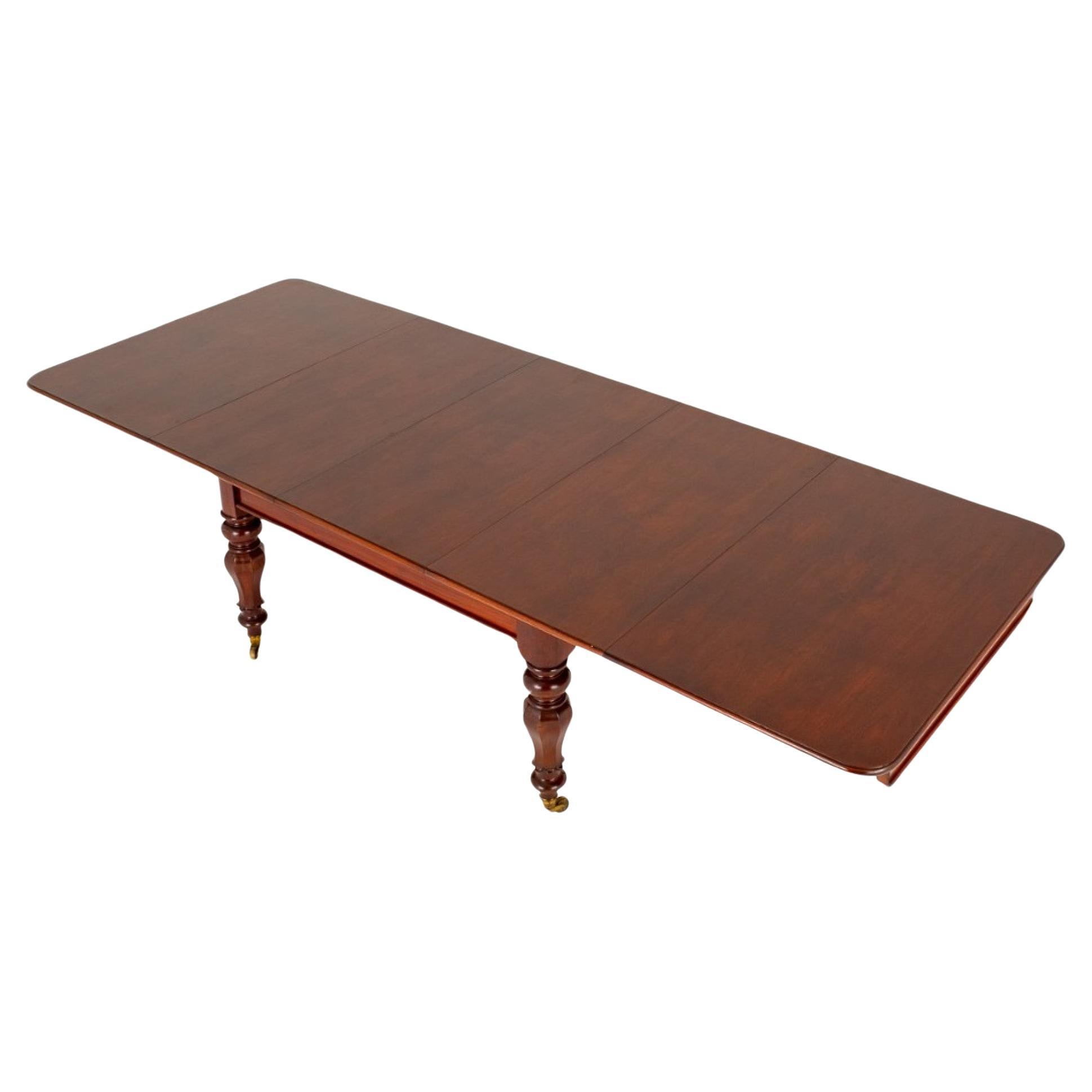 William IV Dining Table Mahogany Extending For Sale