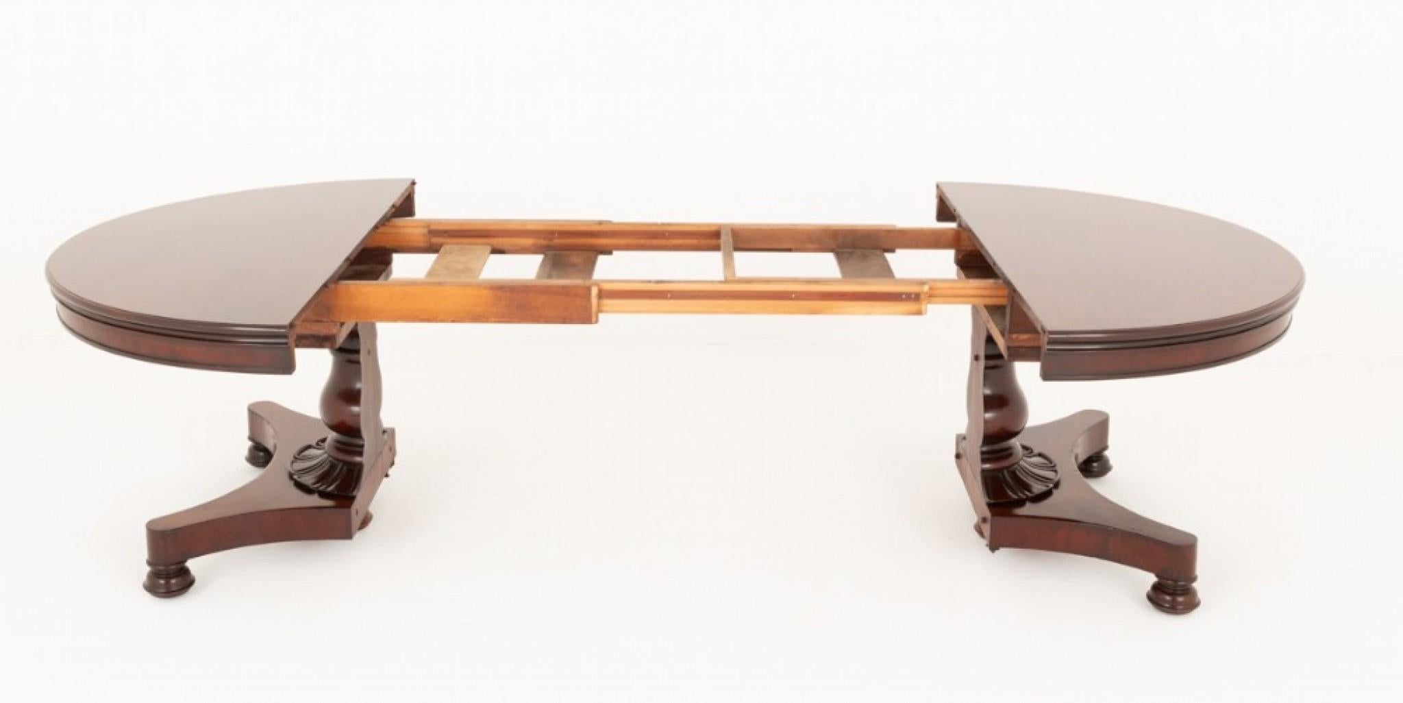 William IV Dining Table Mahogany Split Base For Sale at 1stDibs