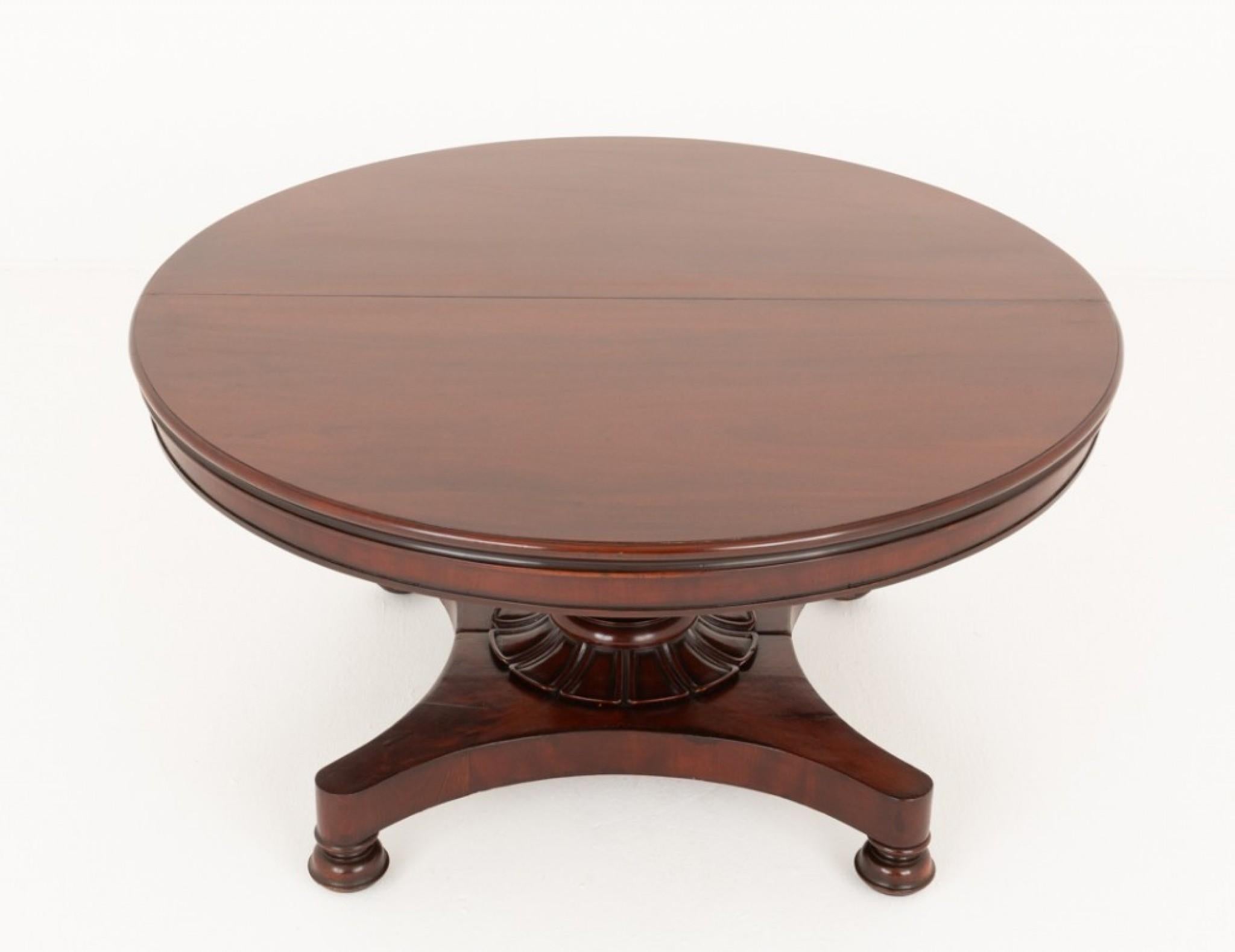 William IV Dining Table Mahogany Split Base For Sale at 1stDibs