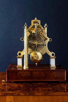 William IV Double Fusee Skeleton Clock by A. Stewart, London