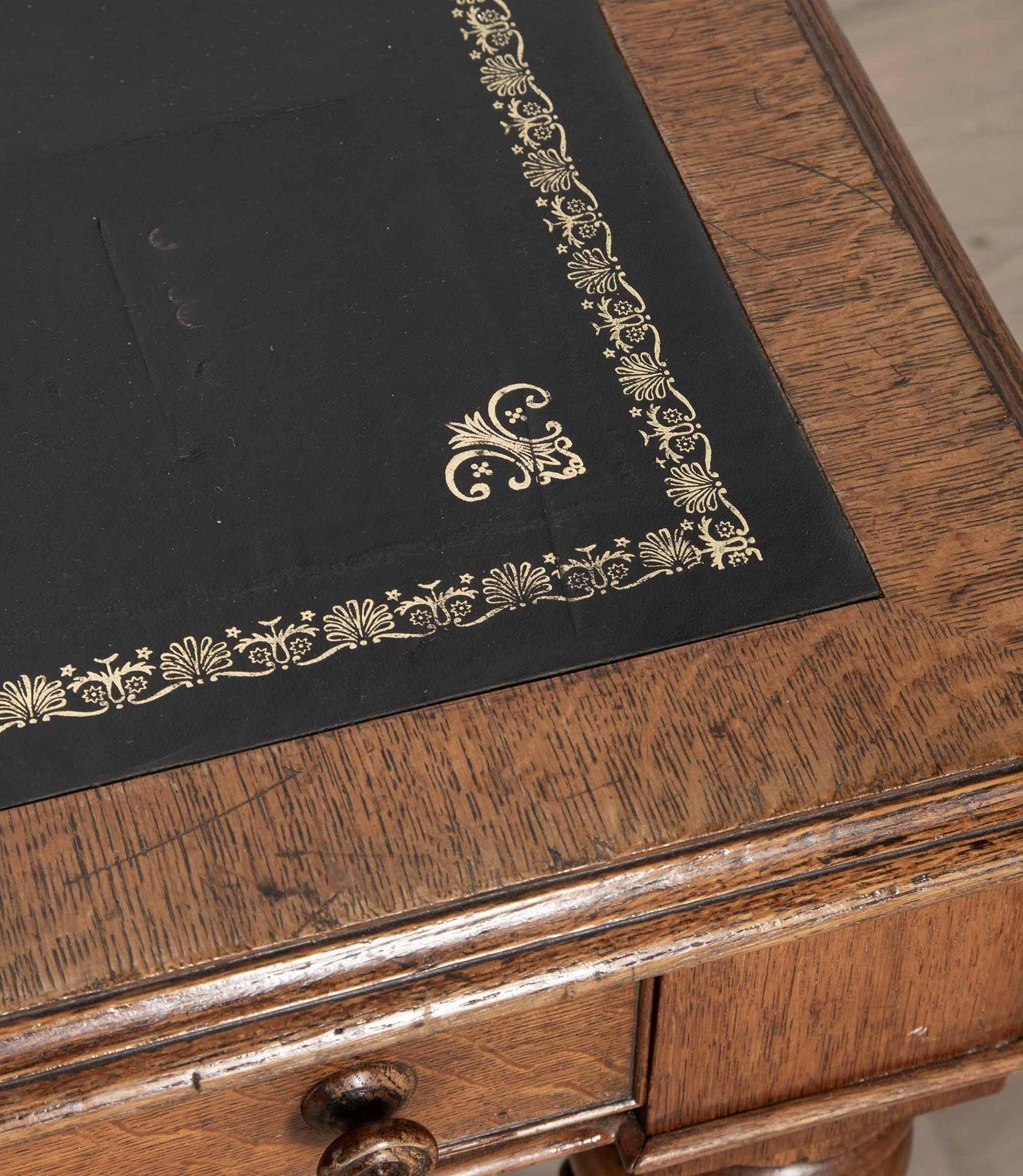 William IV Double Sided Oak Library Table 2