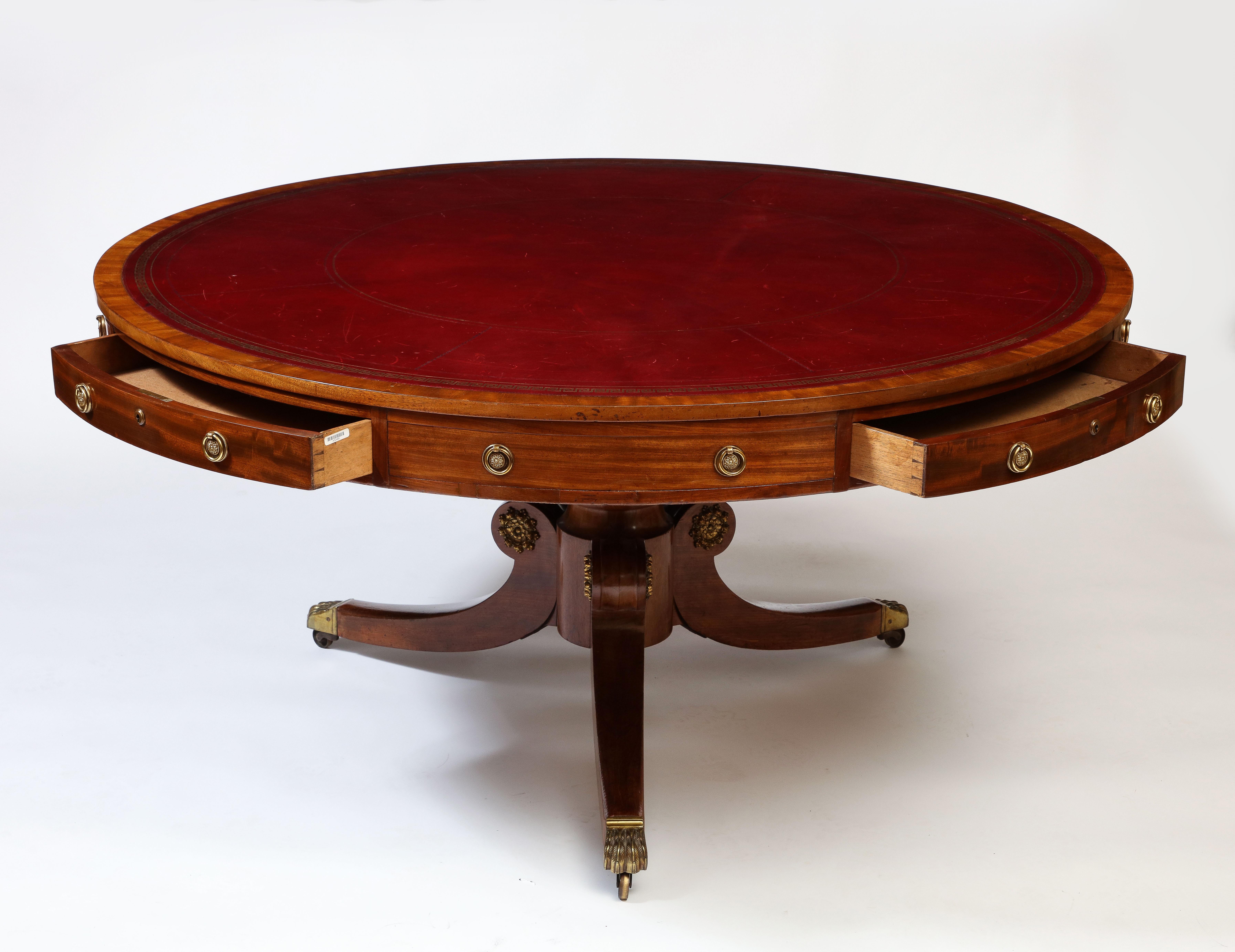 English William IV Drum Table