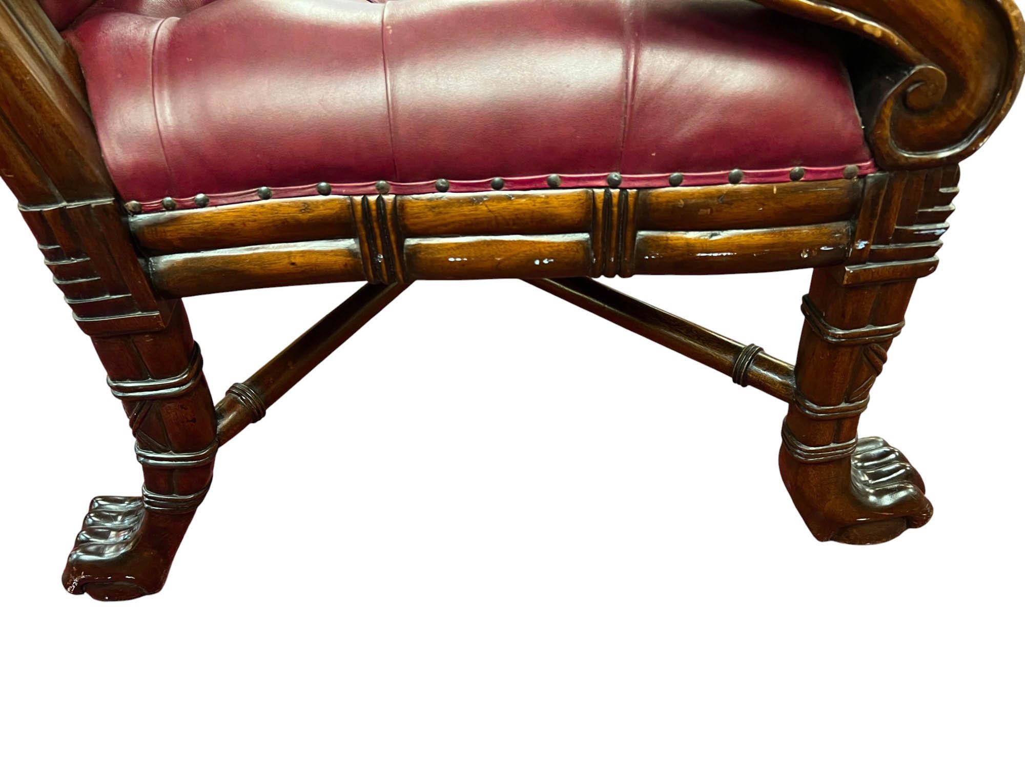 William IV / Sillón victoriano de estilo Chesterfield, mediados del siglo XIX en venta 9