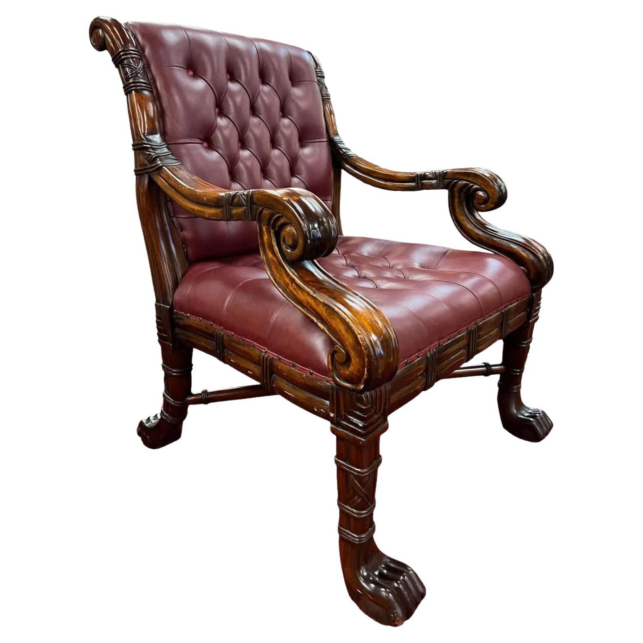 Poltrona in stile Chesterfield William IV / prima epoca vittoriana, metà del XIX secolo