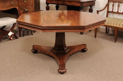 William IV English Octagonal Rosewood Center, circa 1837
