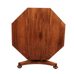 William IV English Octagonal Rosewood Center, circa 1837