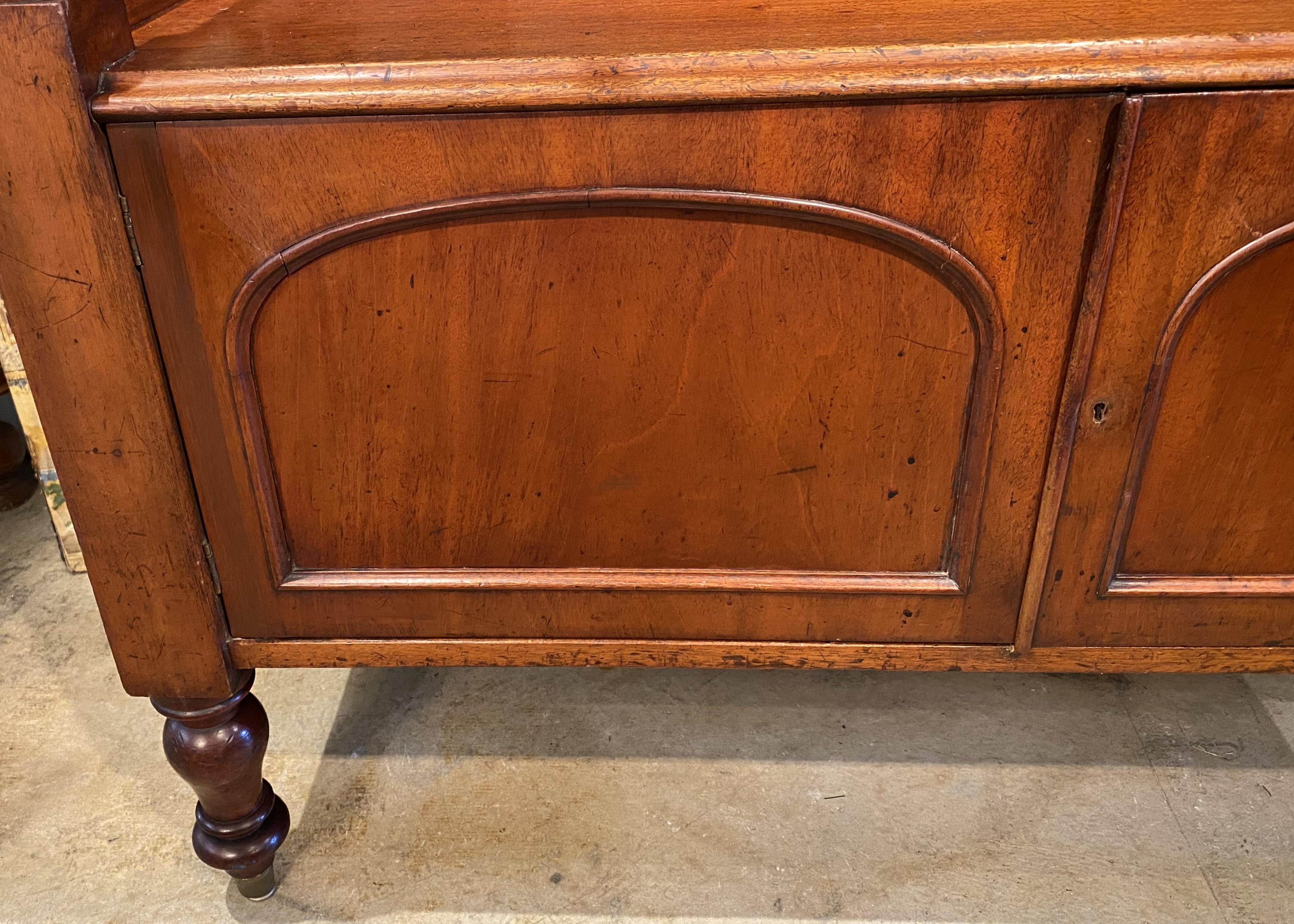William IV English Two Tier Mahogany Server with Gallery 6