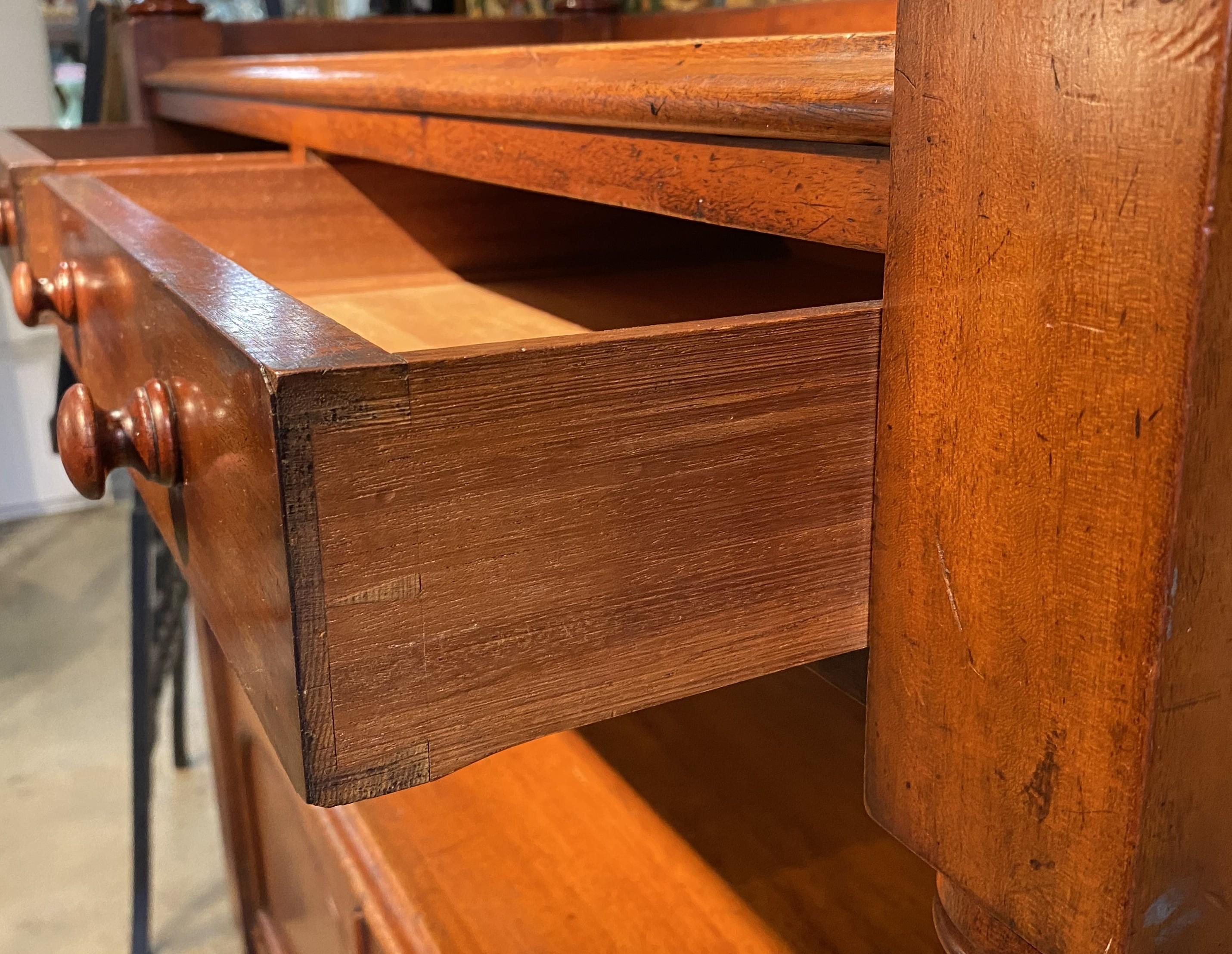 William IV English Two Tier Mahogany Server with Gallery 1