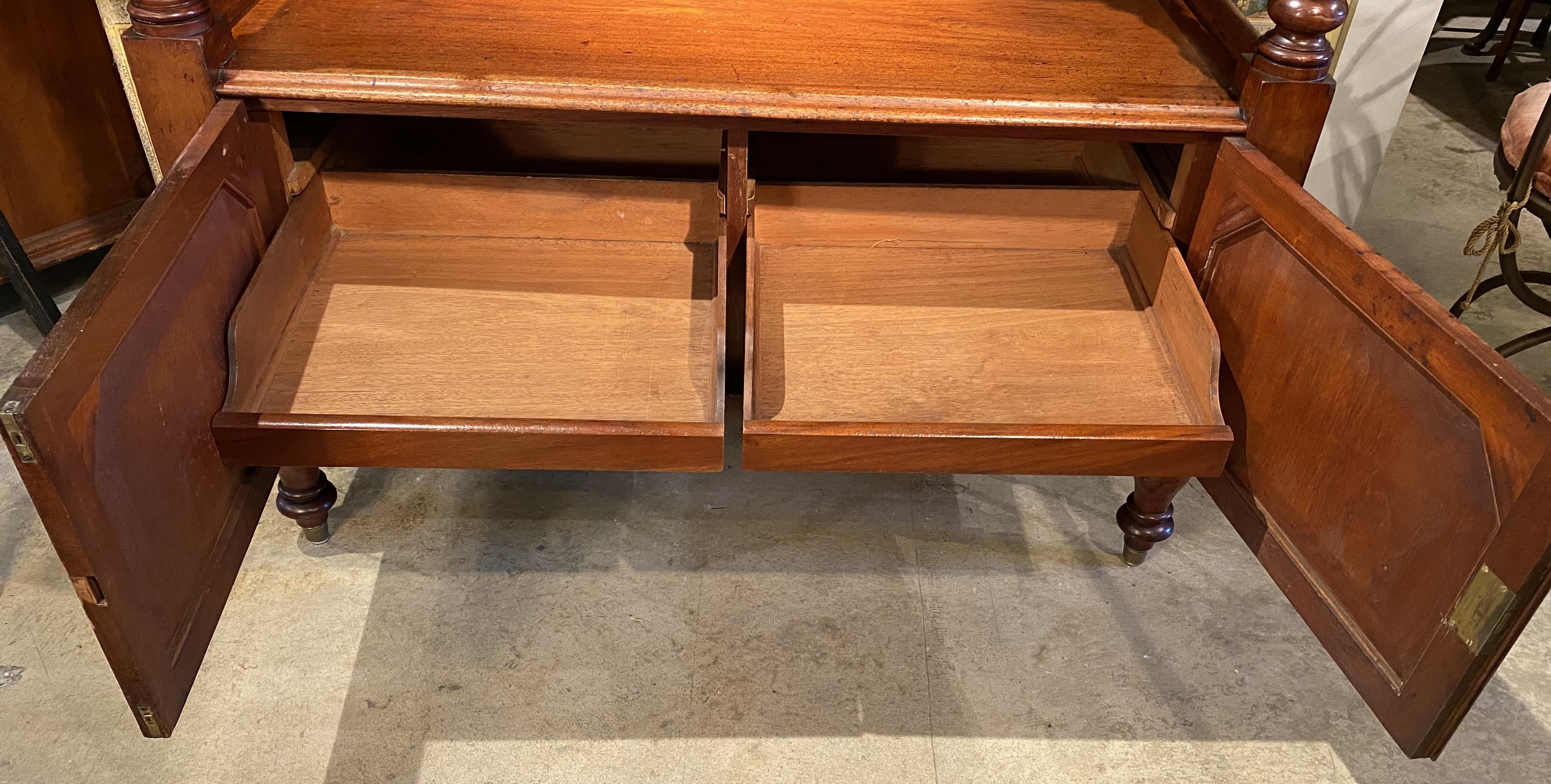 William IV English Two Tier Mahogany Server with Gallery 3