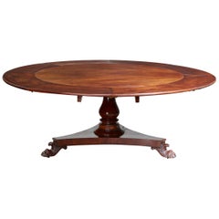 Antique William IV Extending Circular Table by Johnstone and Jupe