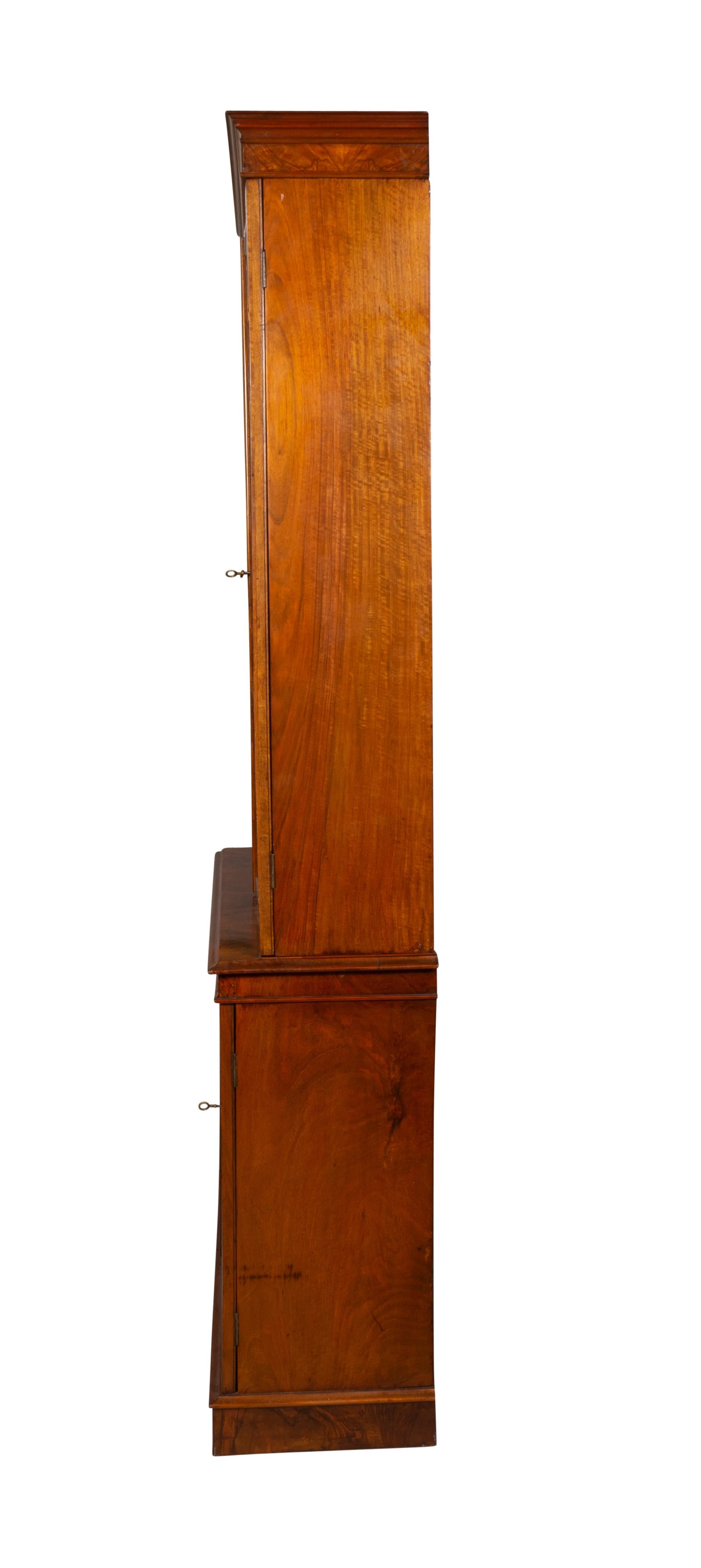 Mid-19th Century William IV Figured Walnut Bookcase