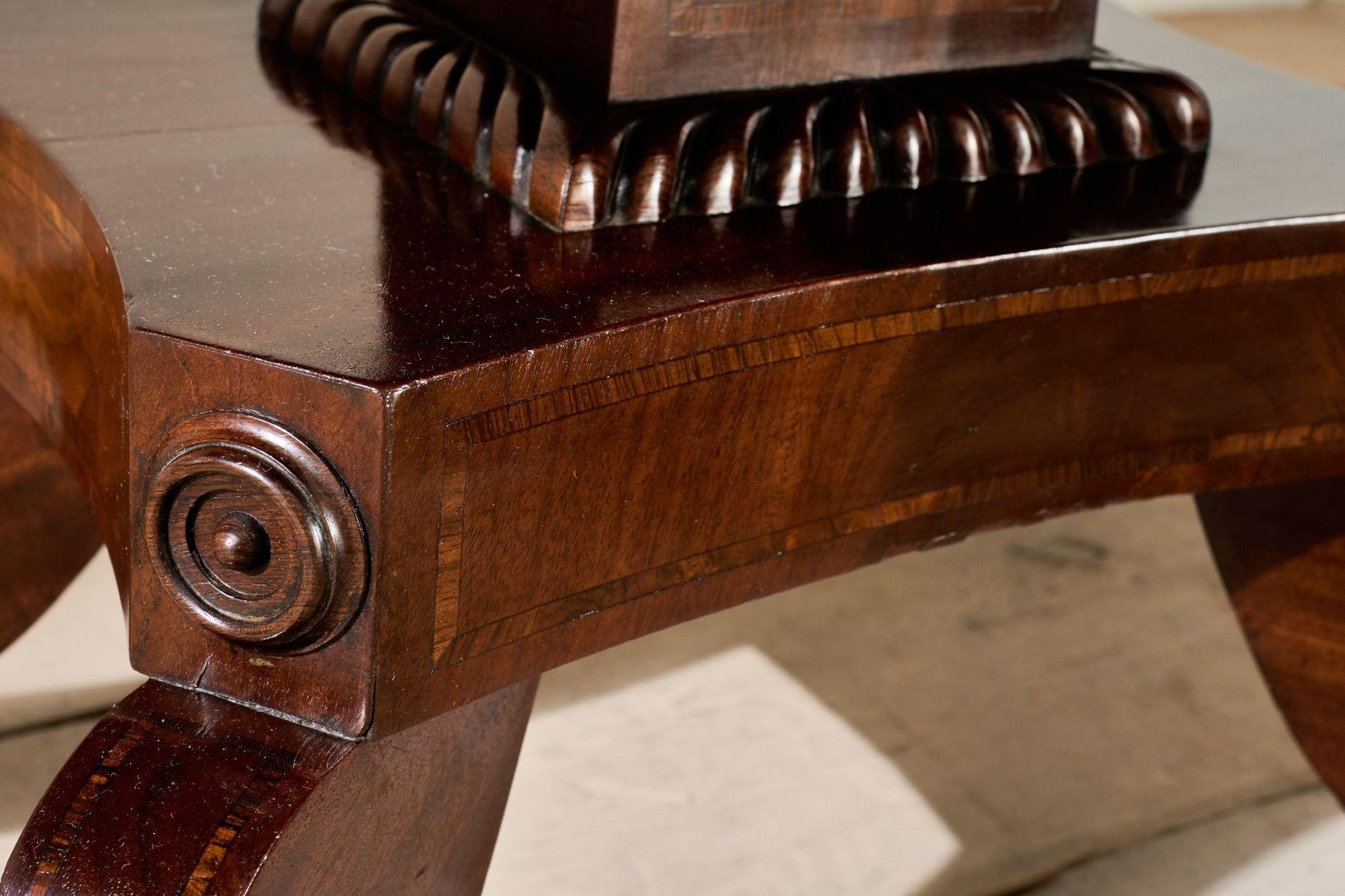 Mesa de sofá abatible de caoba William IV Flame en venta 3