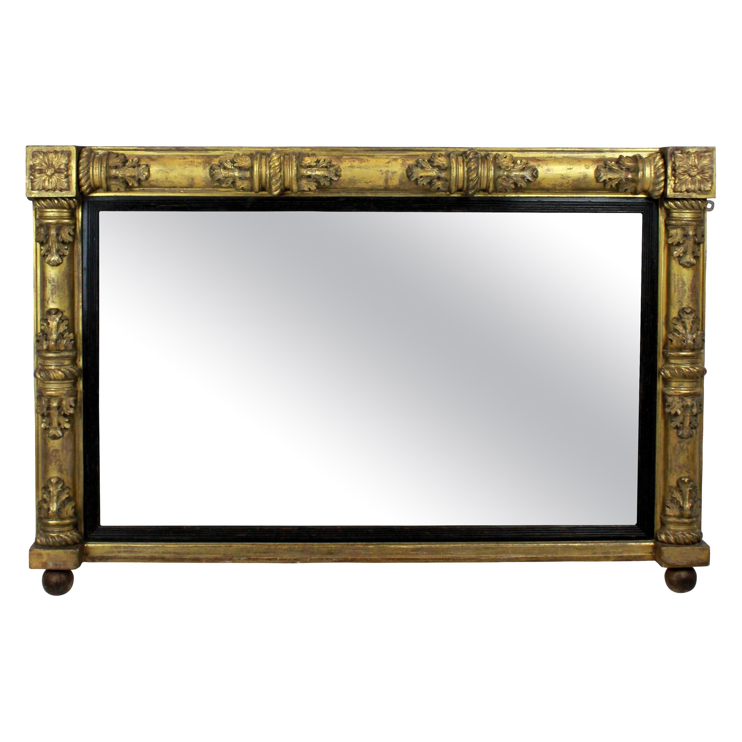 William IV Giltwood over Mantel Mirror