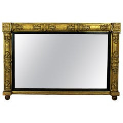 William IV Giltwood Overmantel Mirror