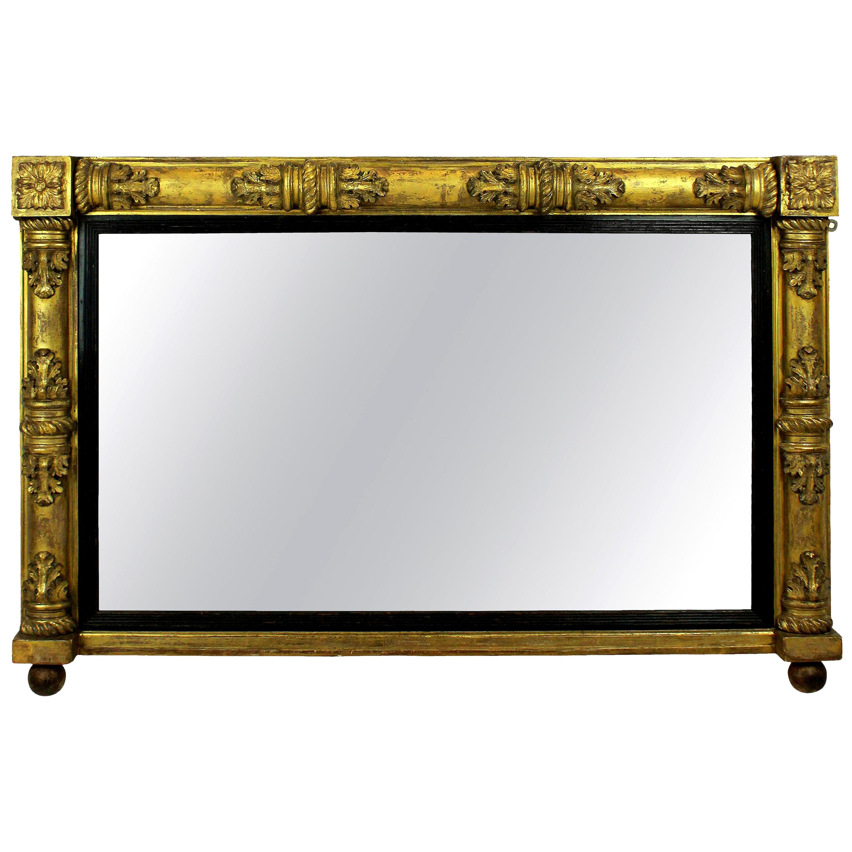 William IV Giltwood Overmantel Mirror
