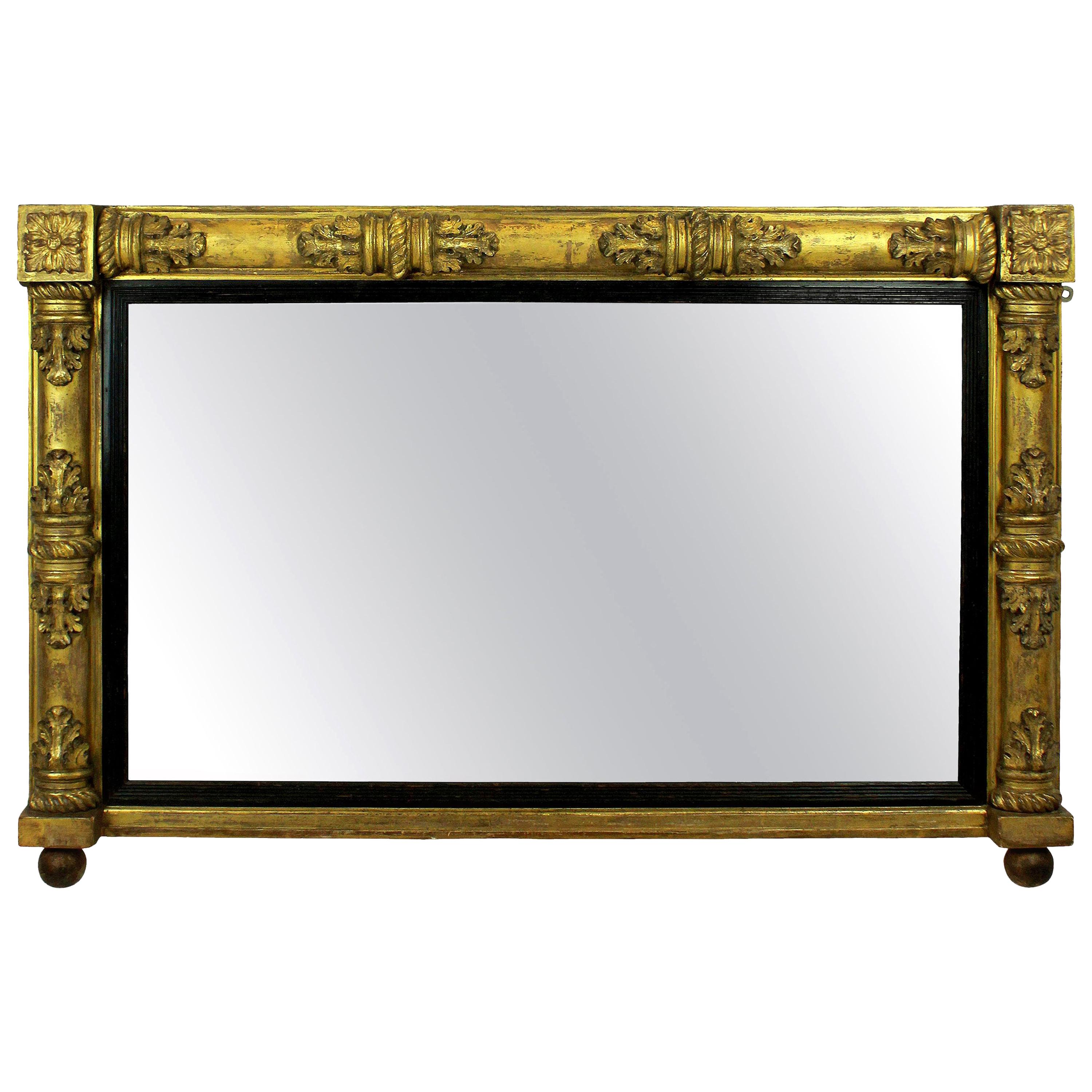 William IV Giltwood Overmantel Mirror