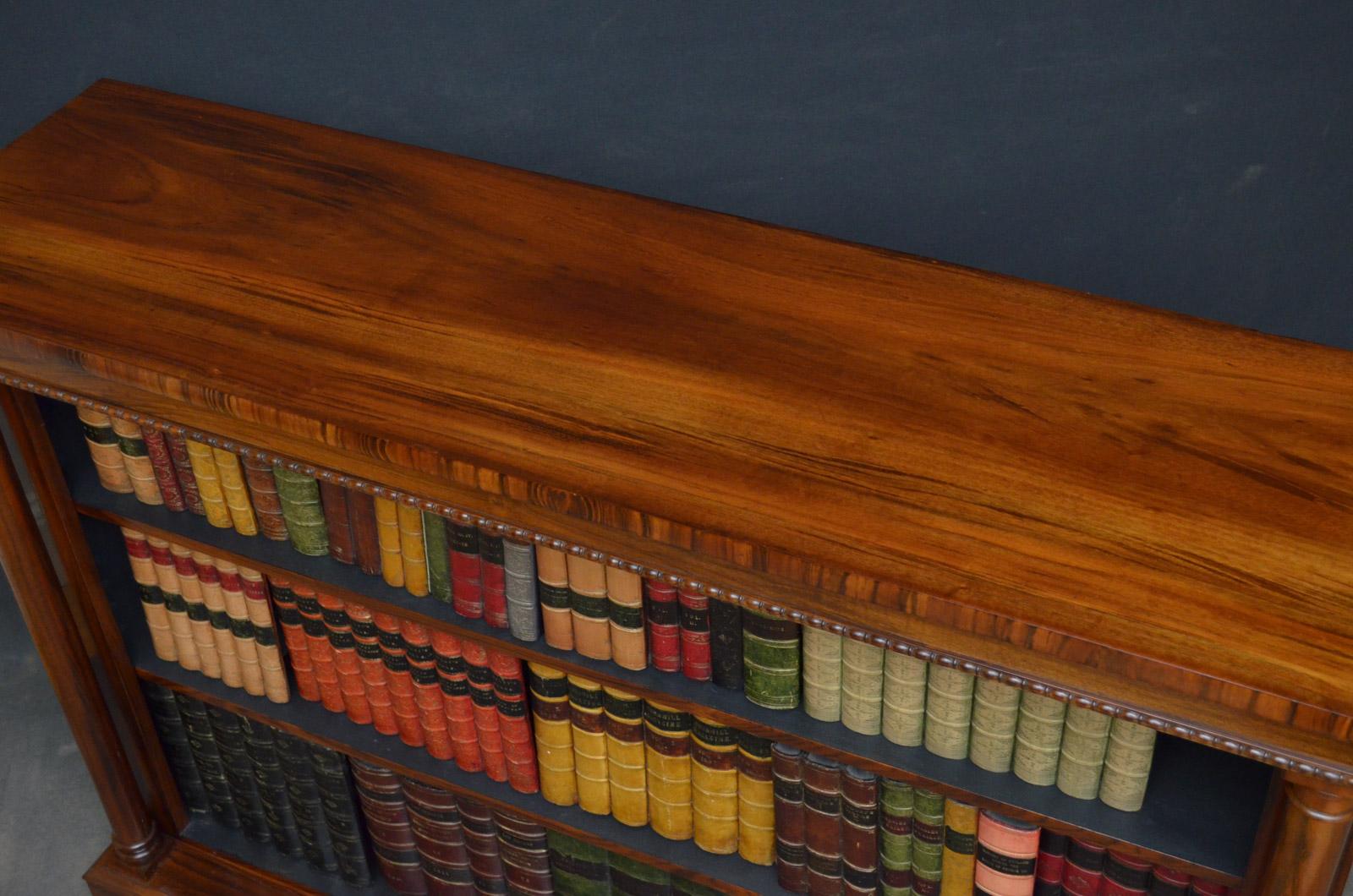 William IV Goncalo Alves Open Bookcase In Good Condition In Whaley Bridge, GB