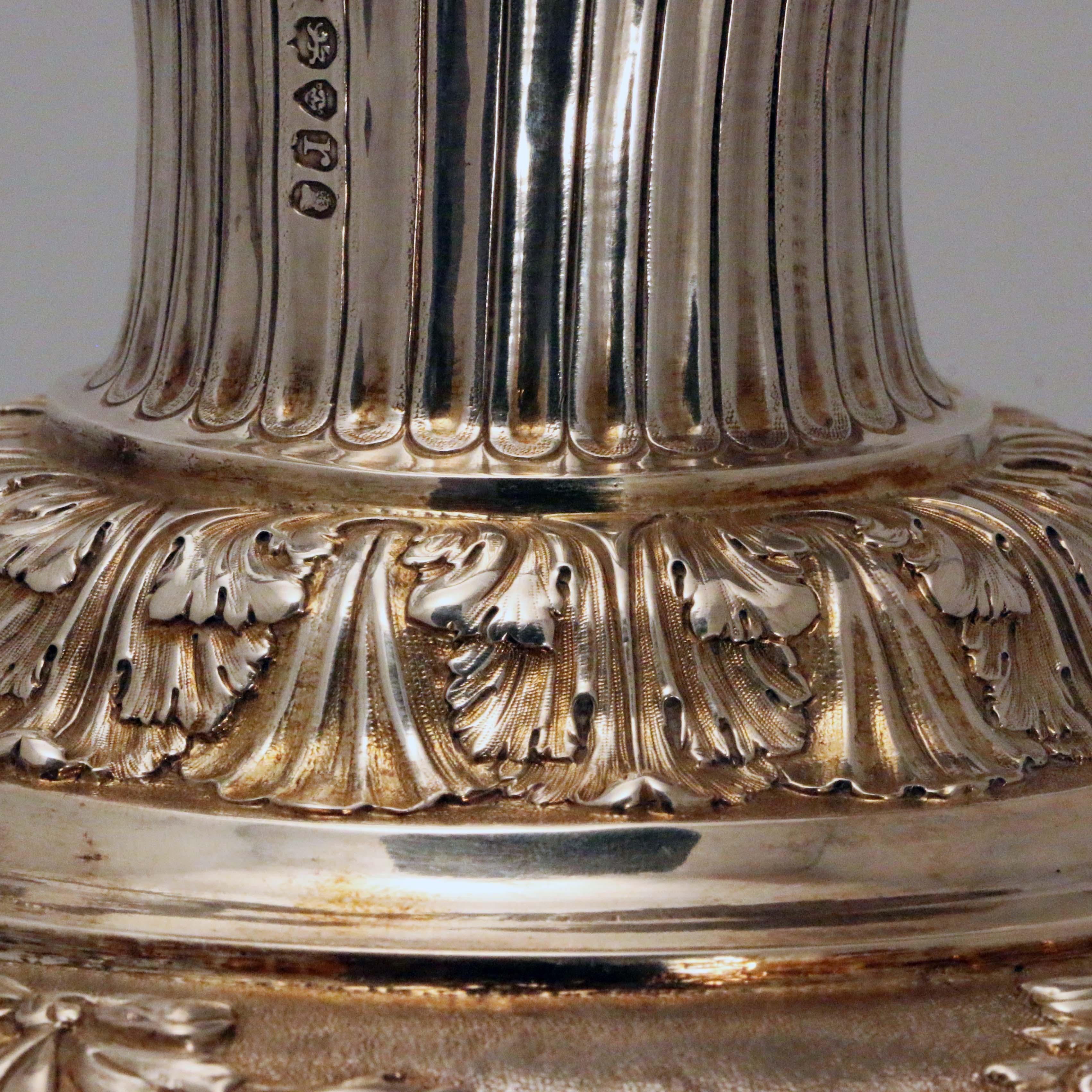 William IV Hall Marked Silver Claret Jug by Benjamin Smith 6