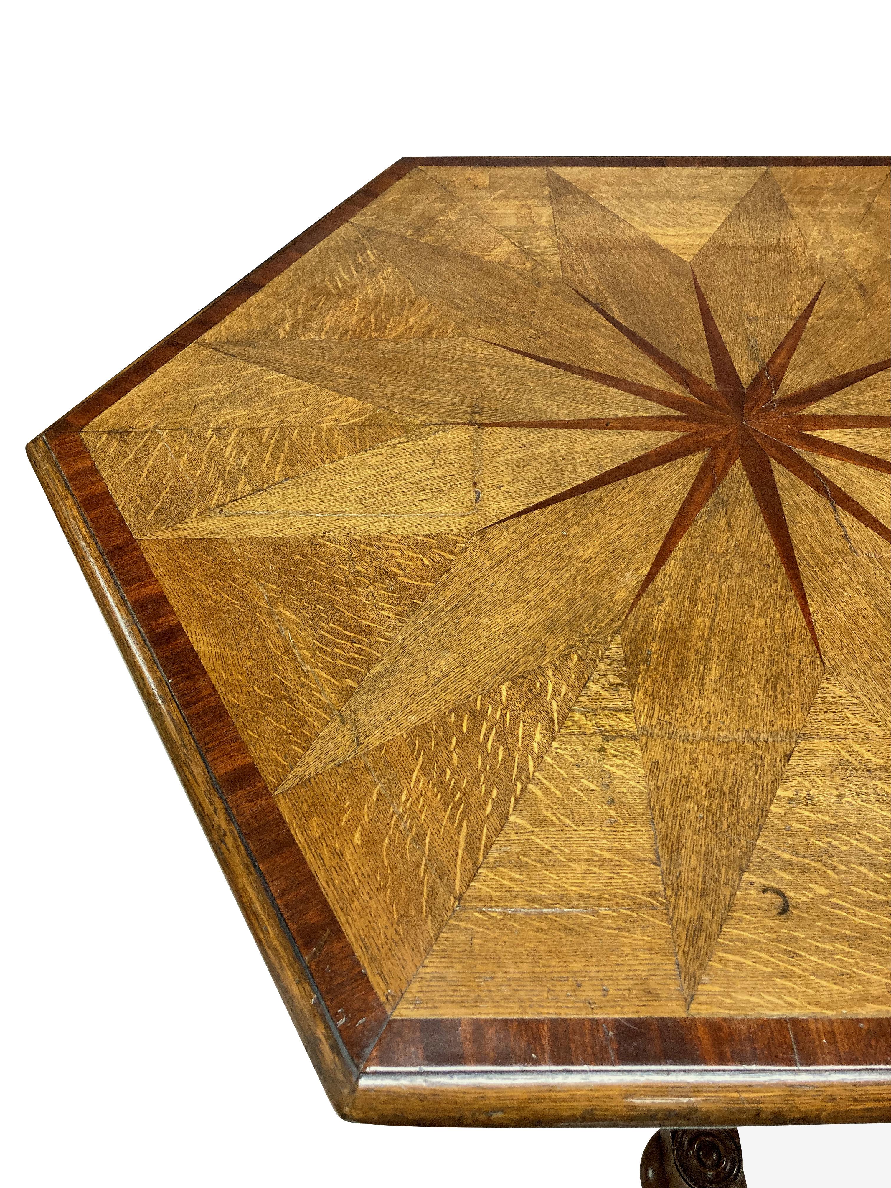 William IV Hexagonal Geometric Centre Table 1