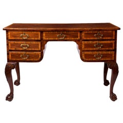 Used William IV Inlaid Mahogany Desk Attributed to Gillows