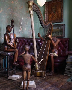 William iv, Jackson Late Egan Irish Satin & Gilt Wood Harp