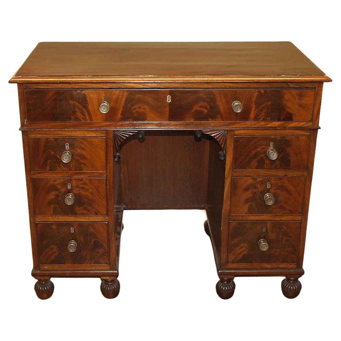 William IV Knee Hole Desk For Sale