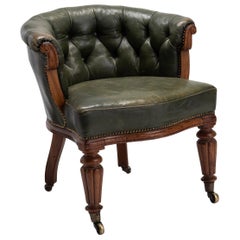 William iv Leather Desk Chair