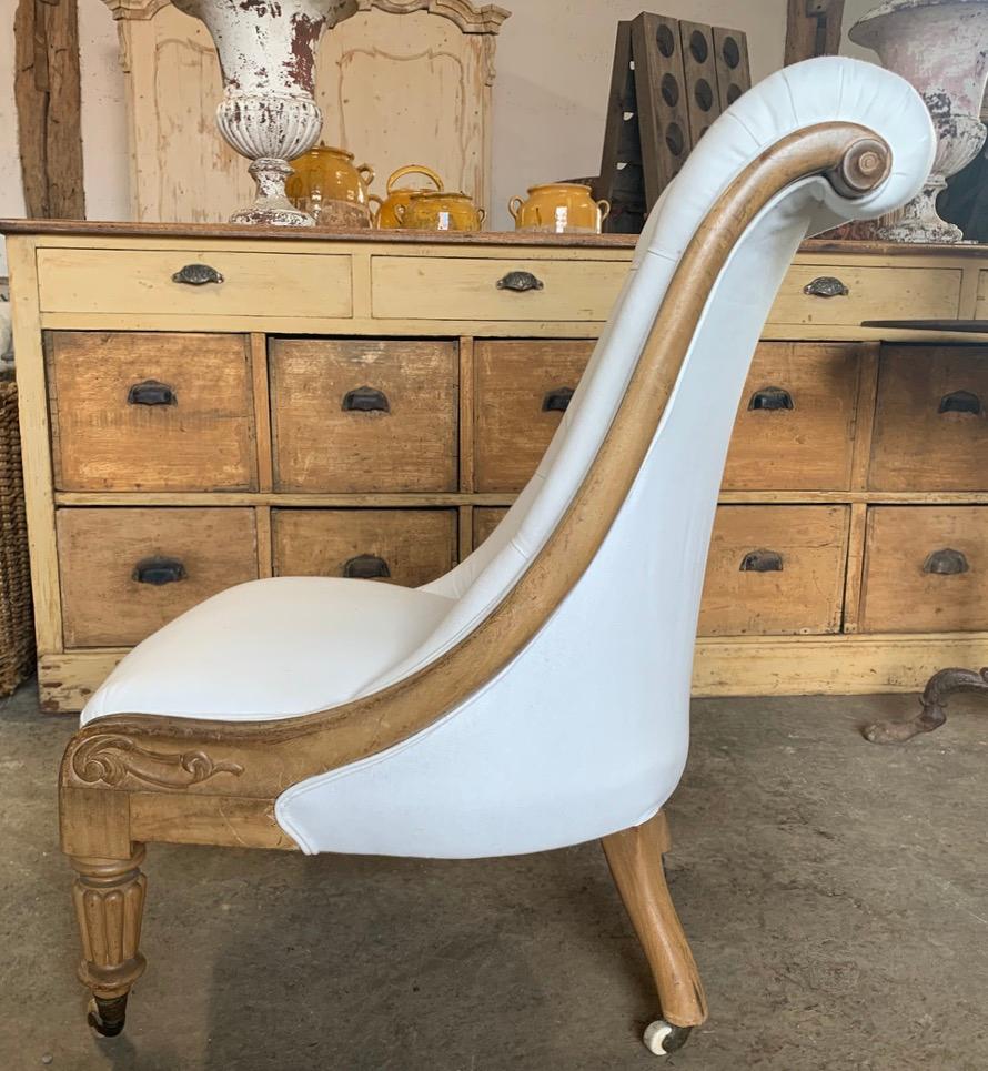 Hand-Crafted William IV Library Chair For Sale