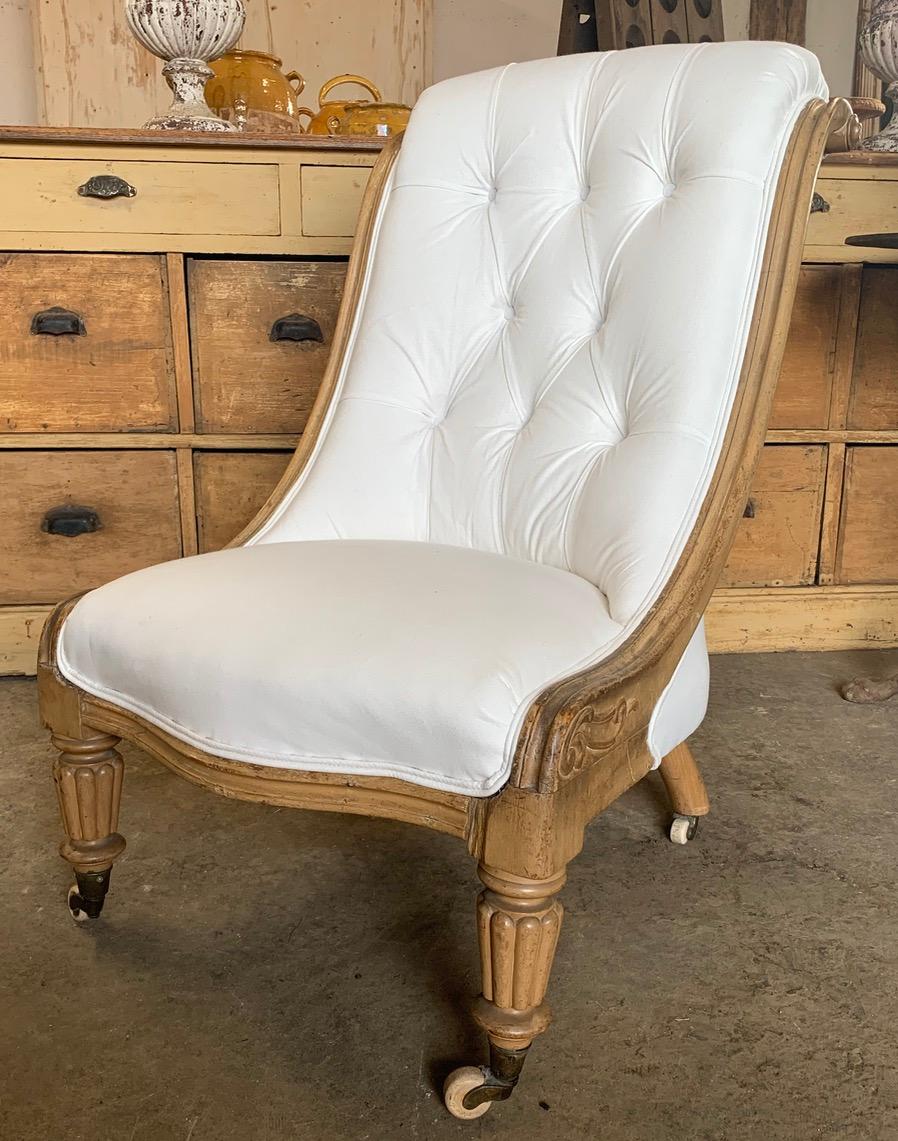 Wood William IV Library Chair For Sale