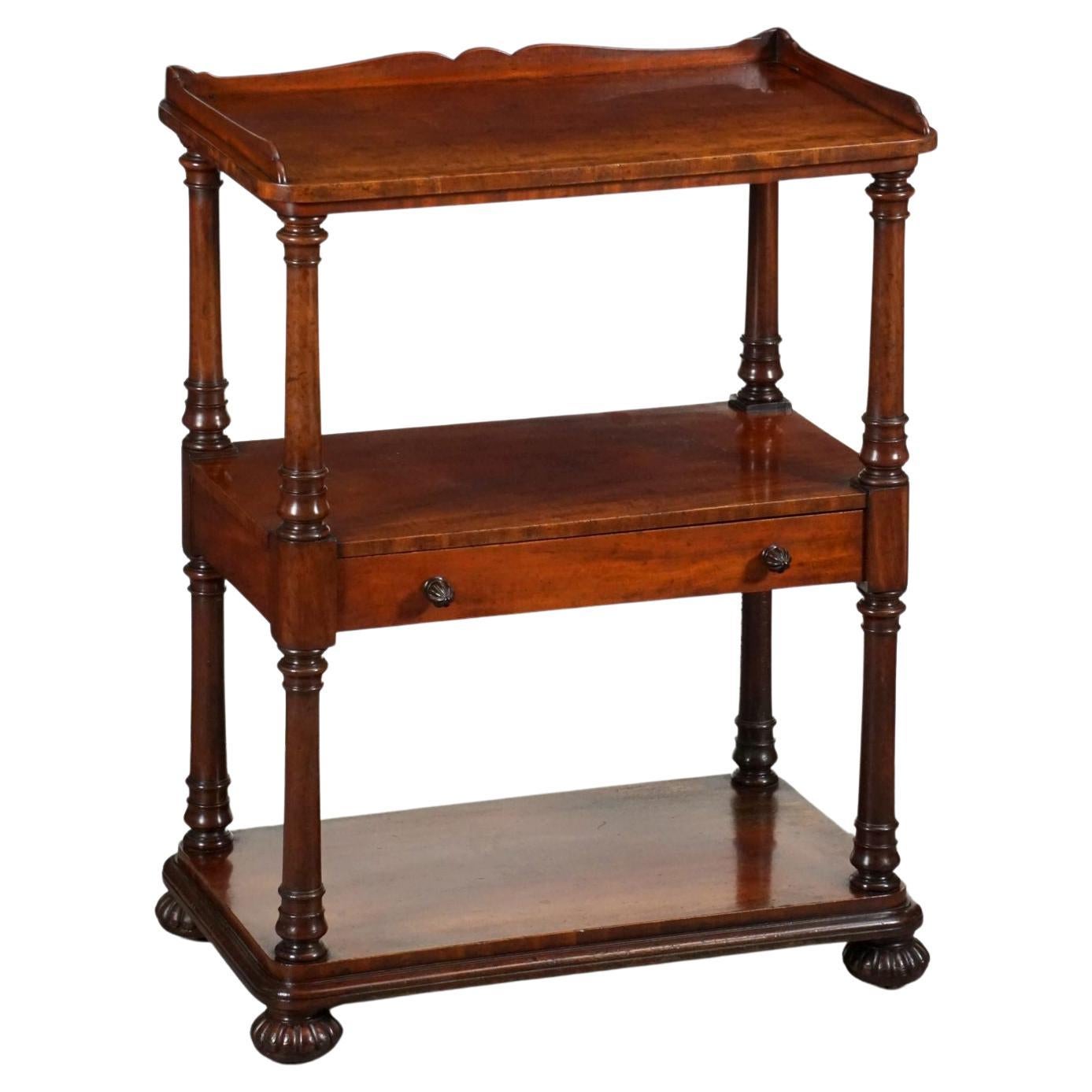 William IV Library Shelves or Etagere of Mahogany from England For Sale