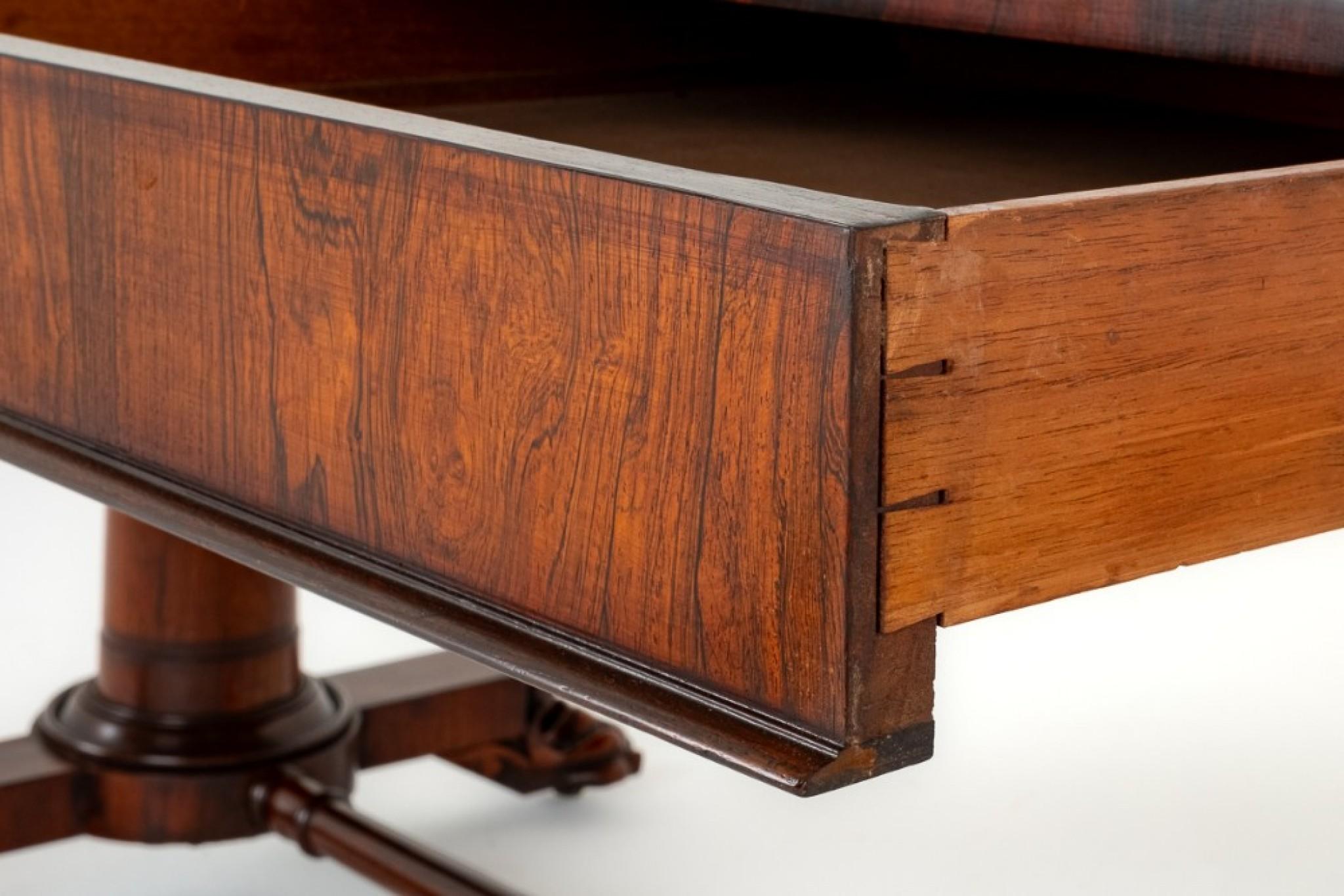 William IV Library Table Desk 19th Century For Sale 1