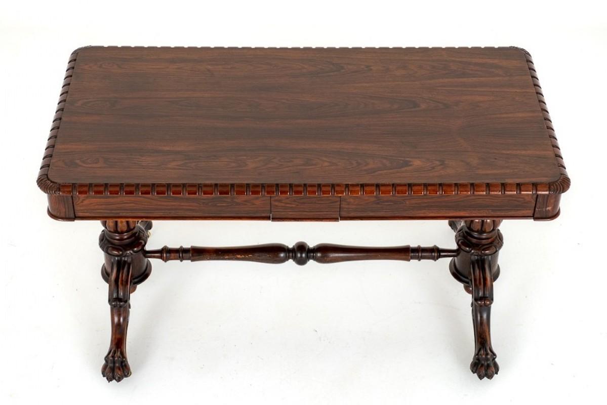 XIXe siècle William IV Library Table Desk Period Antique en vente