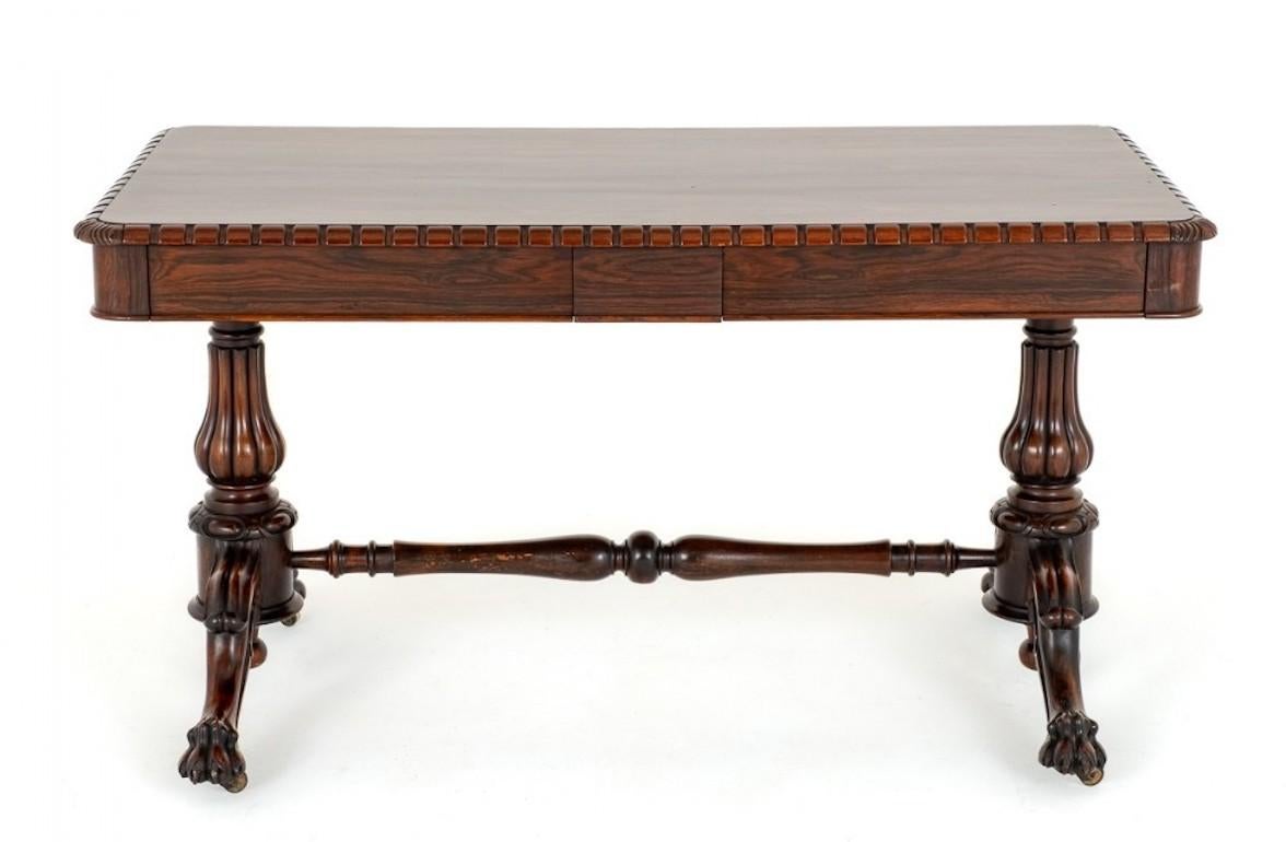 William IV Library Table Desk Period Antique For Sale 1