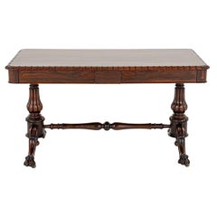 Mesa de biblioteca William IV Escritorio de época Antiguo