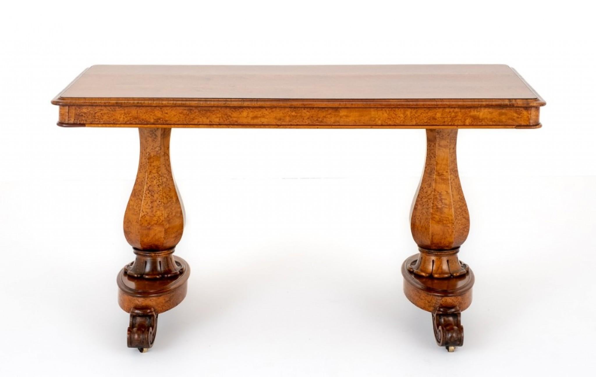 William IV Library Table Maple Desk 19th Century For Sale 3