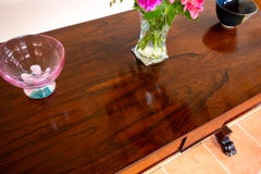 William IV Library Table Rosewood Mahogany Serving Table Writing Desk Georgian