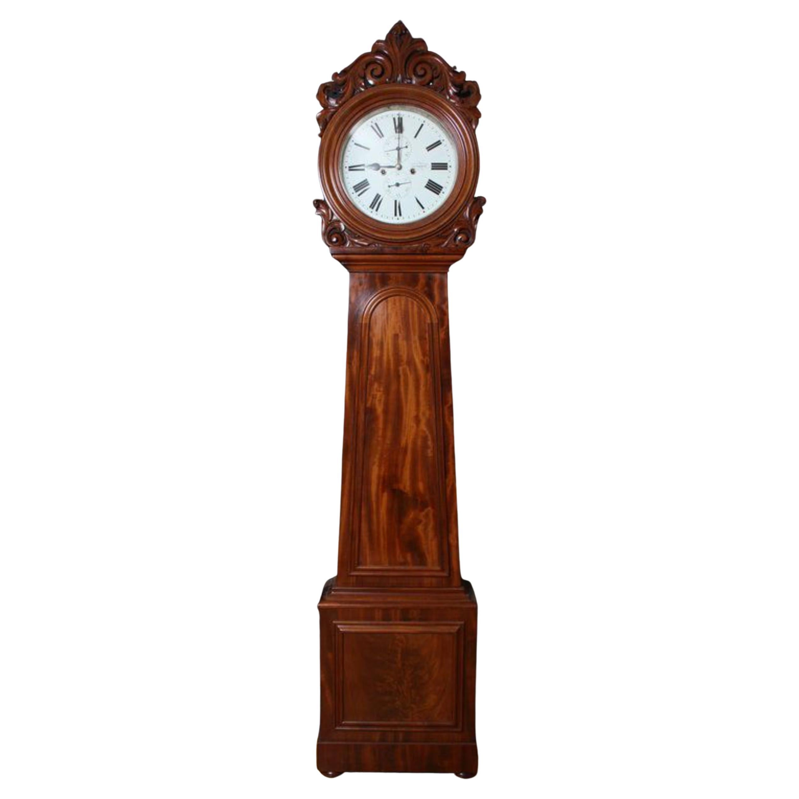 William IV Longcase Clock A. Breckenridge, Kilmarnock, Grandfather Clock