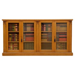 Antique William IV Low Oak Bookcase