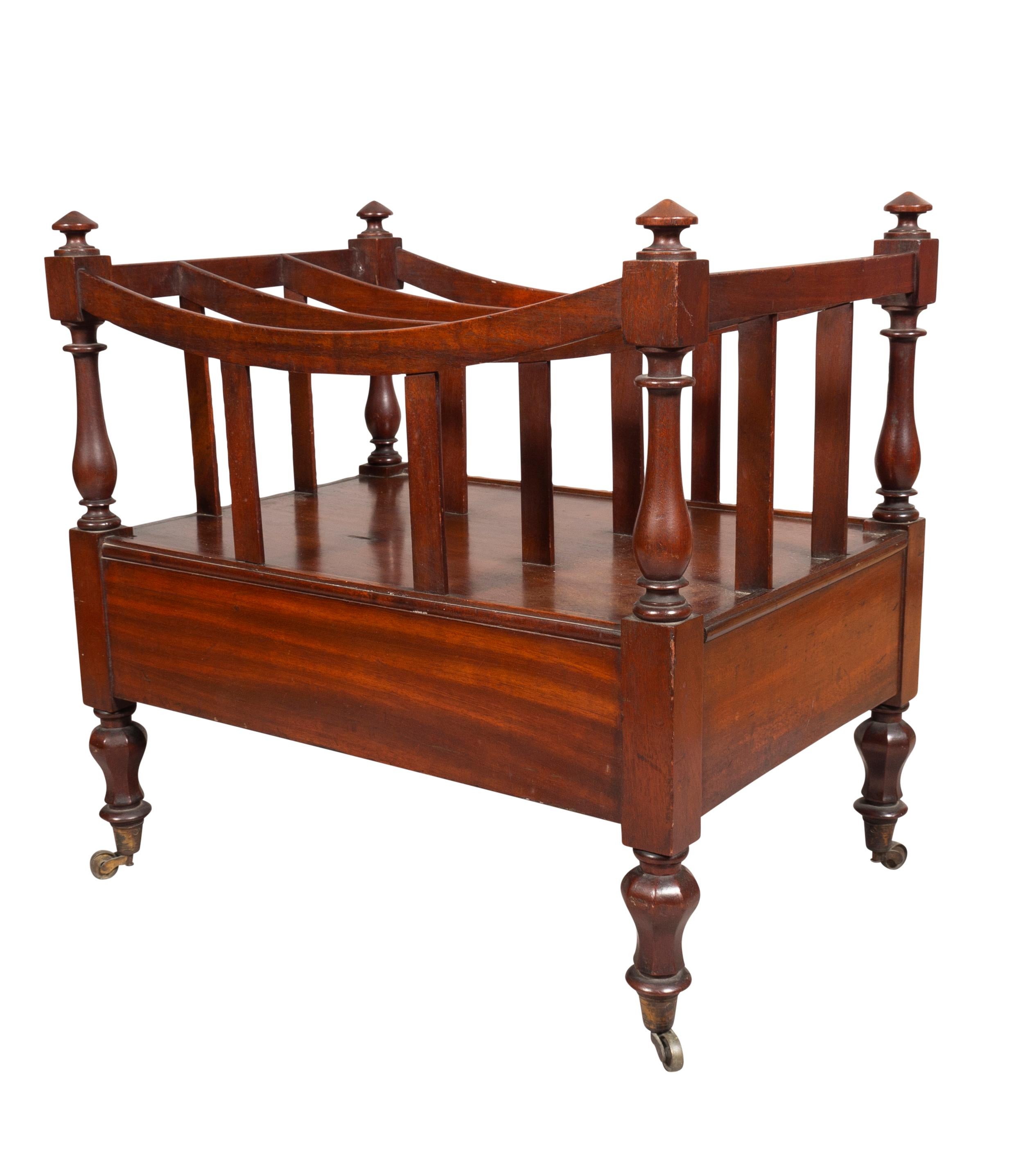 William IV Mahogany Canterbury In Good Condition For Sale In Essex, MA