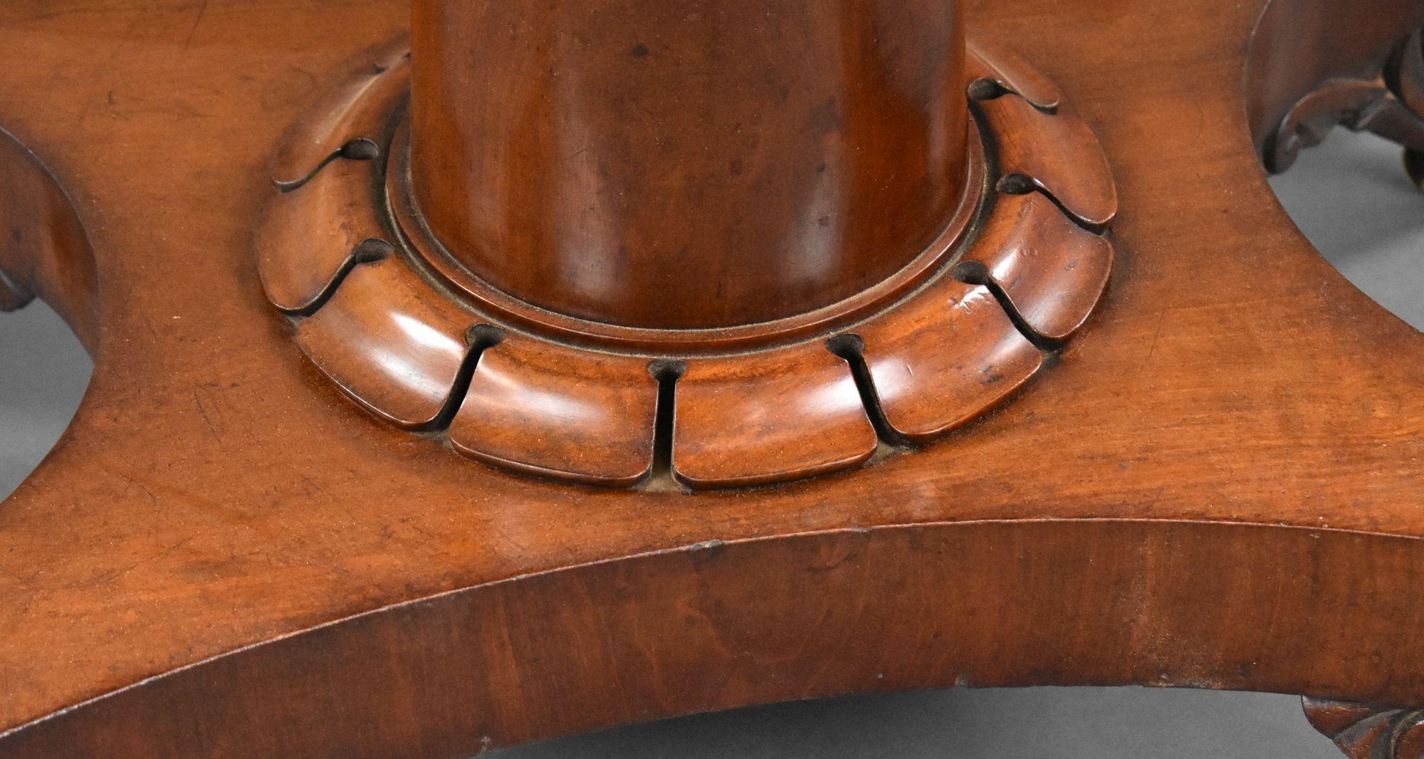 Table à cartes William IV en acajou en vente 4