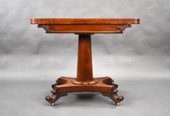 William IV Mahogany Card Table
