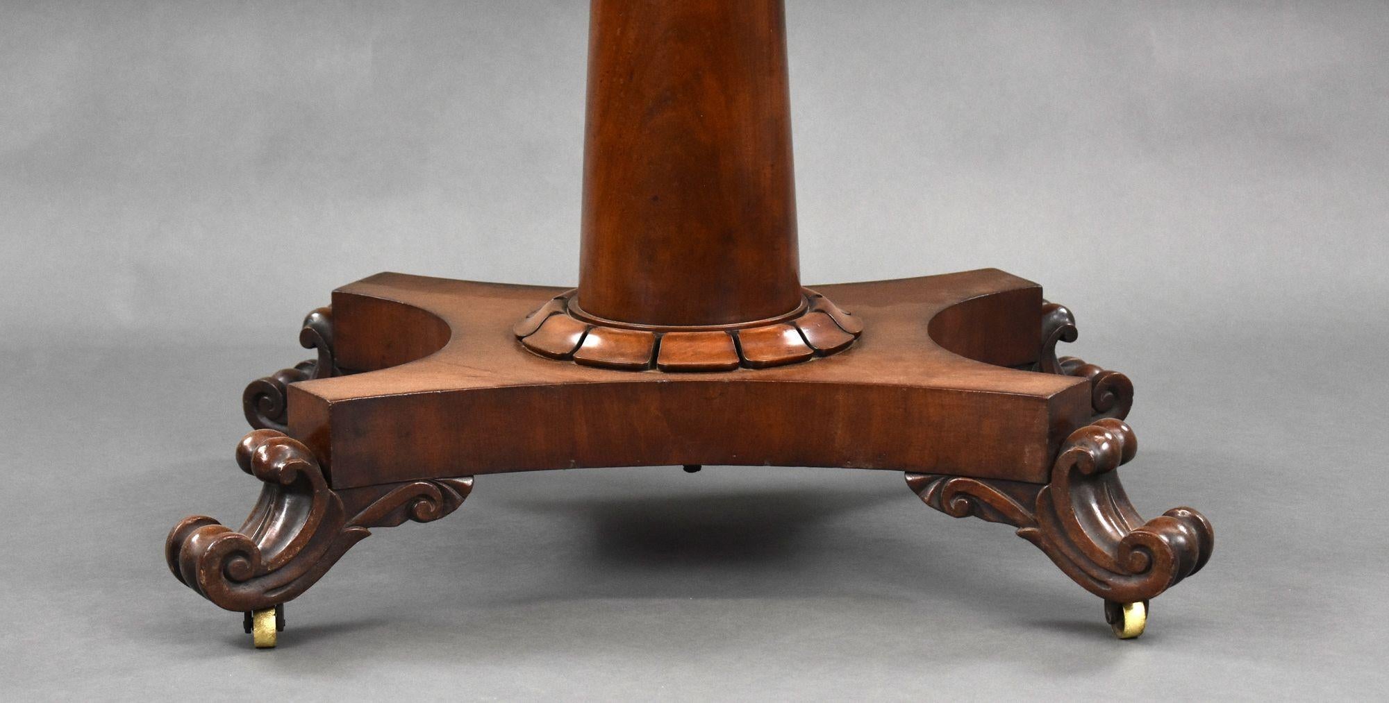 William IV Mahogany Card Table For Sale 3
