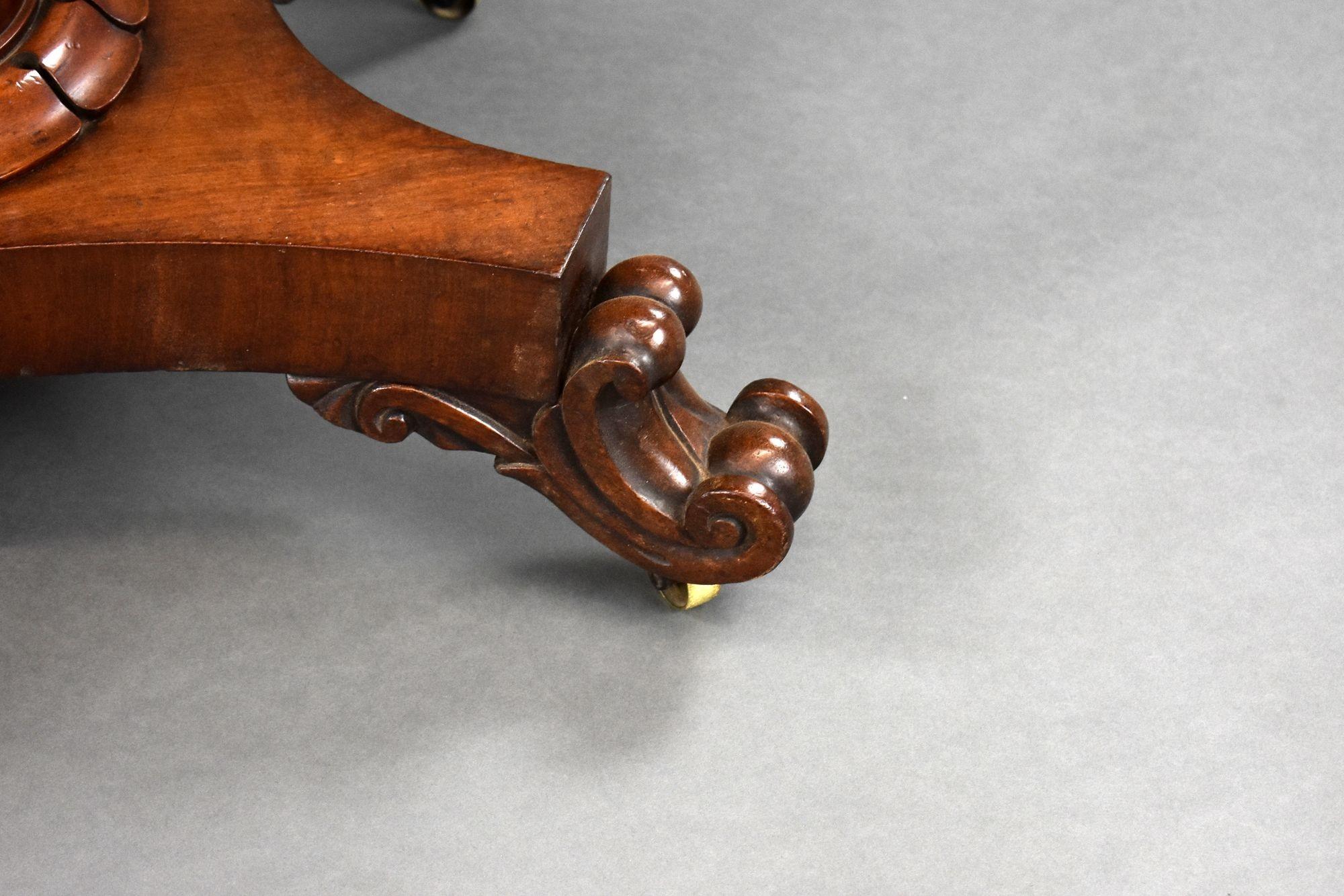 William IV Mahogany Card Table For Sale 4
