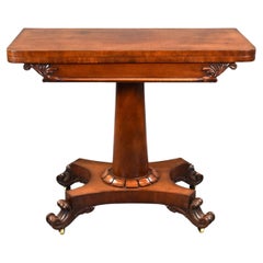 Antique William IV Mahogany Card Table